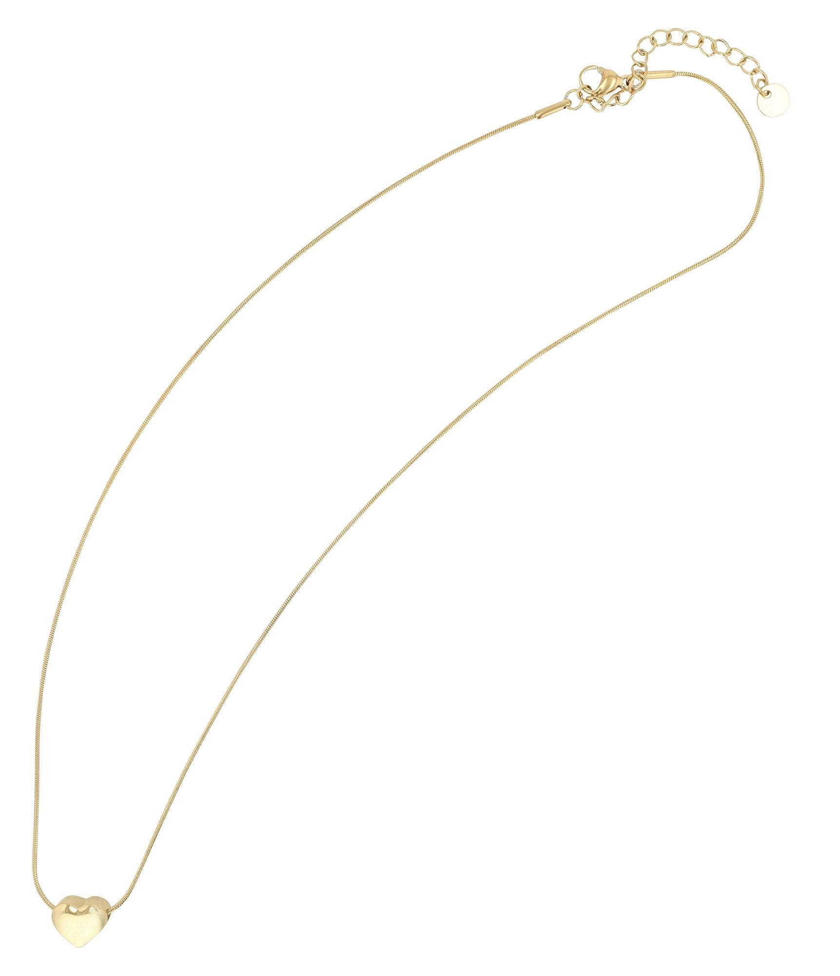 Adelia´s Kette ohne Anhänger »Damen Halskette – Herz aus Edelstahl 43+5« Ideal als Geschenk für besondere Anlässe