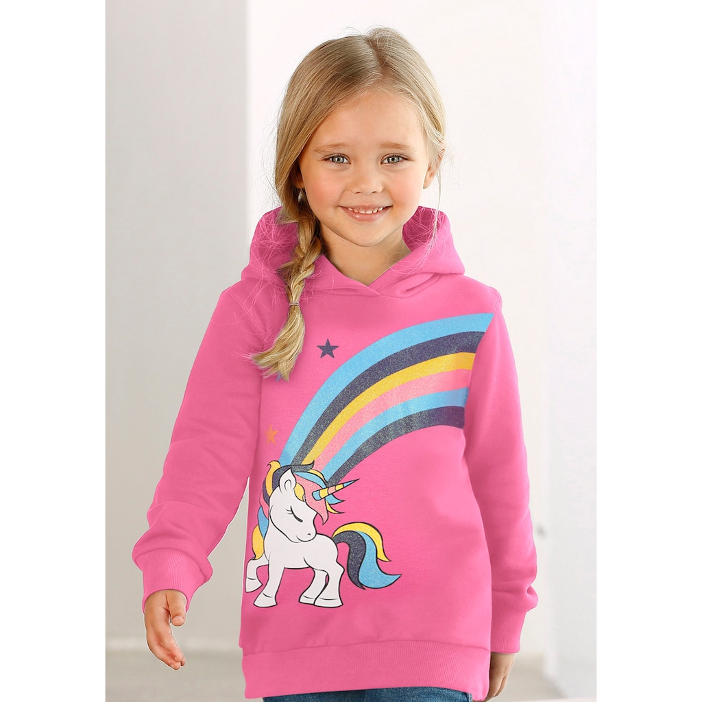 KIDSWORLD Langarmshirt »EINHORN Regenbogen«