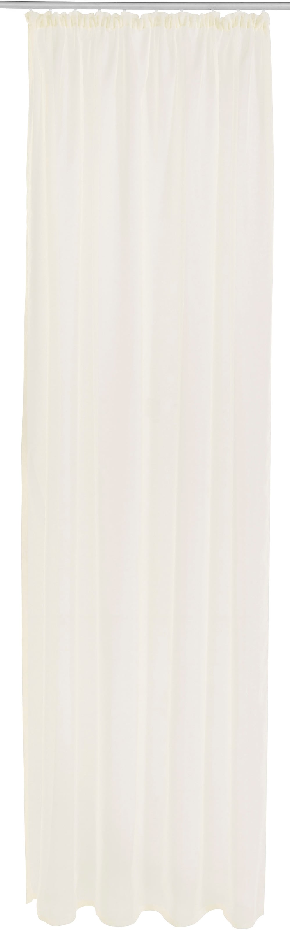 my home Gardine »XANA mit Ösen, Kräuselband oder Schlaufen«, (2 St.), Bestseller, einfarbig, 1 bzw. 2 Schals, pflegeleicht, Schal