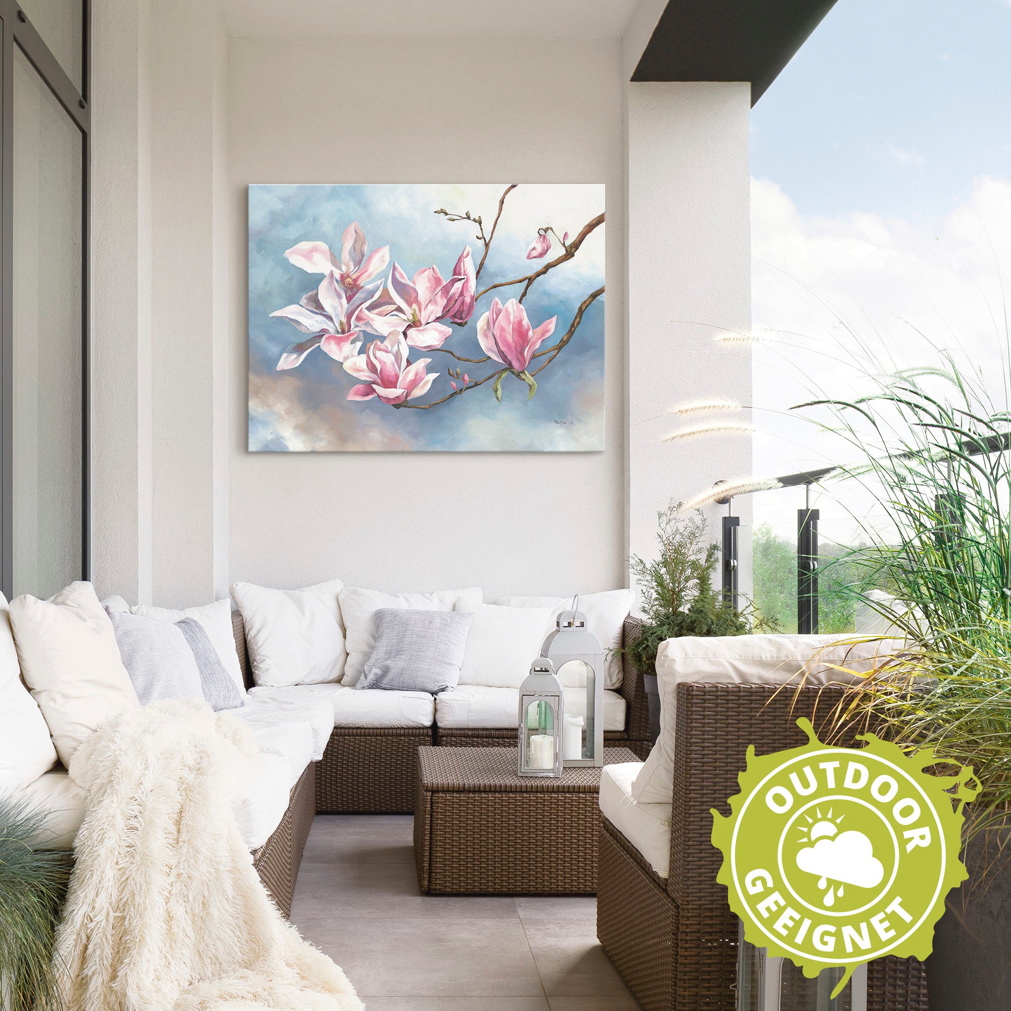 Artland Wandbild »Magnolienzweig«, Blumen, (1 St.), als Alubild, Outdoorbild, Leinwandbild in verschied. Größen