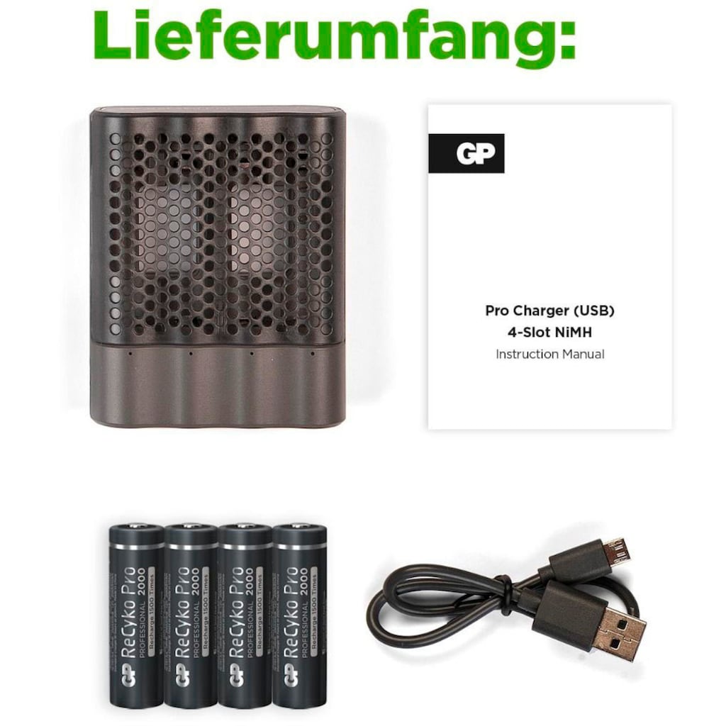 GP Batteries USB-Ladegerät »GP ReCyko P461«