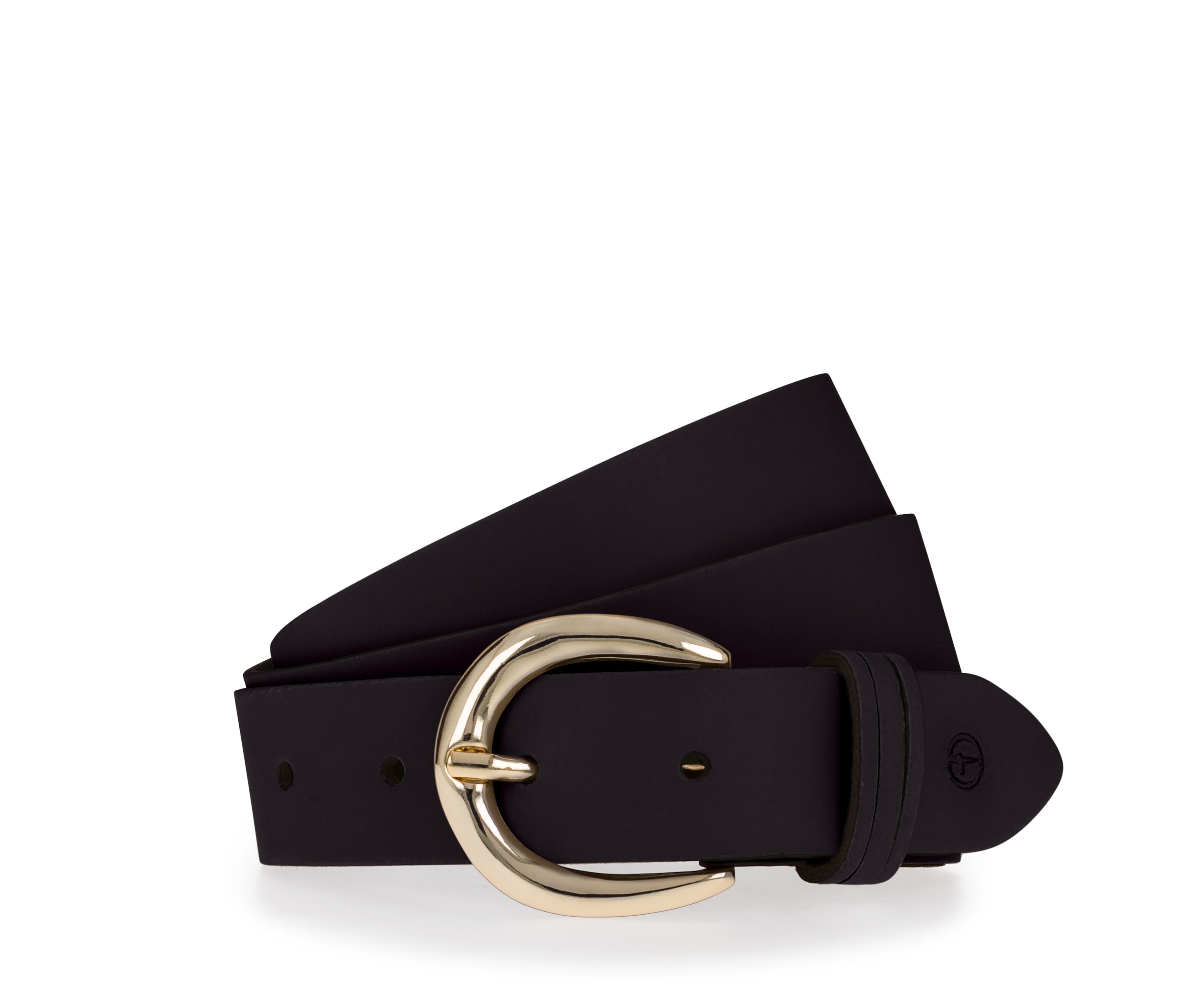 Tamaris Ledergürtel 3cm breit, schlichte Dornschnalle in Gold, dezentes Mar günstig online kaufen