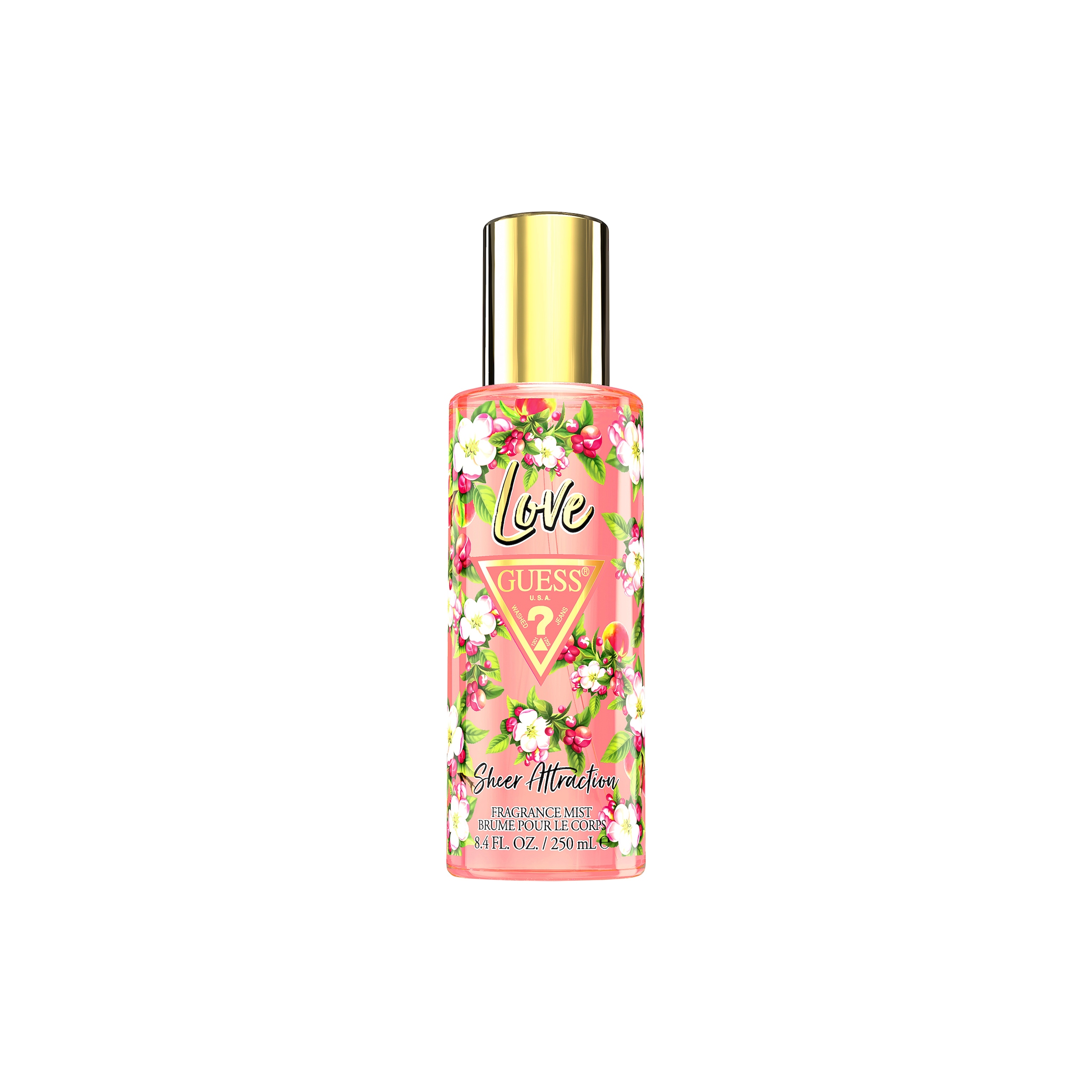 GUESS Damen Körperspray "LOVE SHEER ATTRACTION FRAGRANCE MIST", rosa, Parfüms, blumig-fruchtiger Duftcharakter, mit Birne, Mango und Wasserpflanze