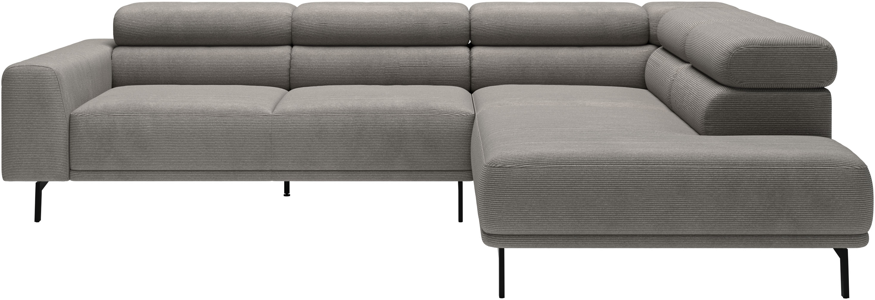 SCHÖNER WOHNEN-Kollektion "Tossa, Modernes Design trifft smarte Funktione, Breite 273 cm" Motorischer Sitzvorzug, Kopfteil-Funktion & Saugroboter-Höhe