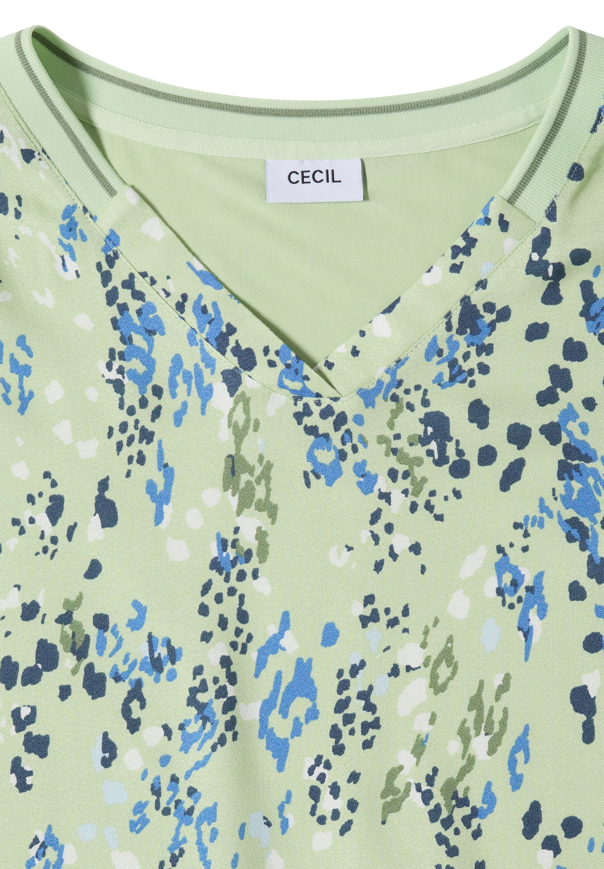 Cecil Kurzarmbluse mit Strukturmix