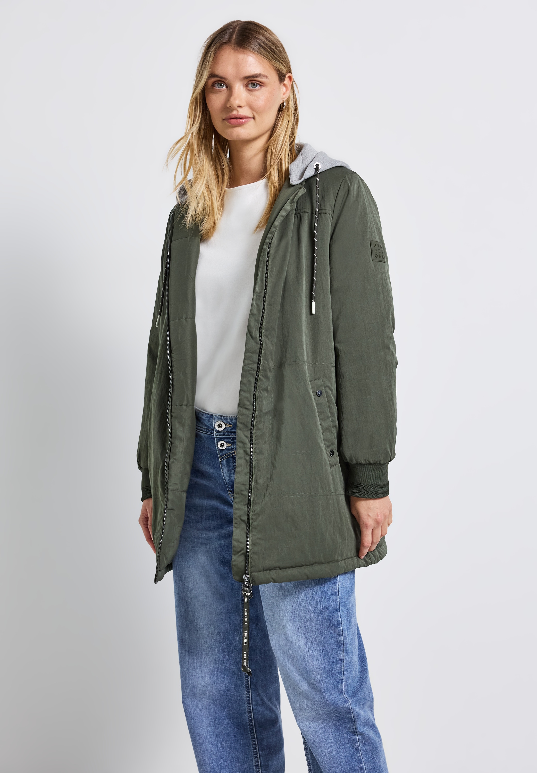 STREET ONE Blouson, mit Kapuze, mit Kapuze mit Tunnelzugband günstig online kaufen