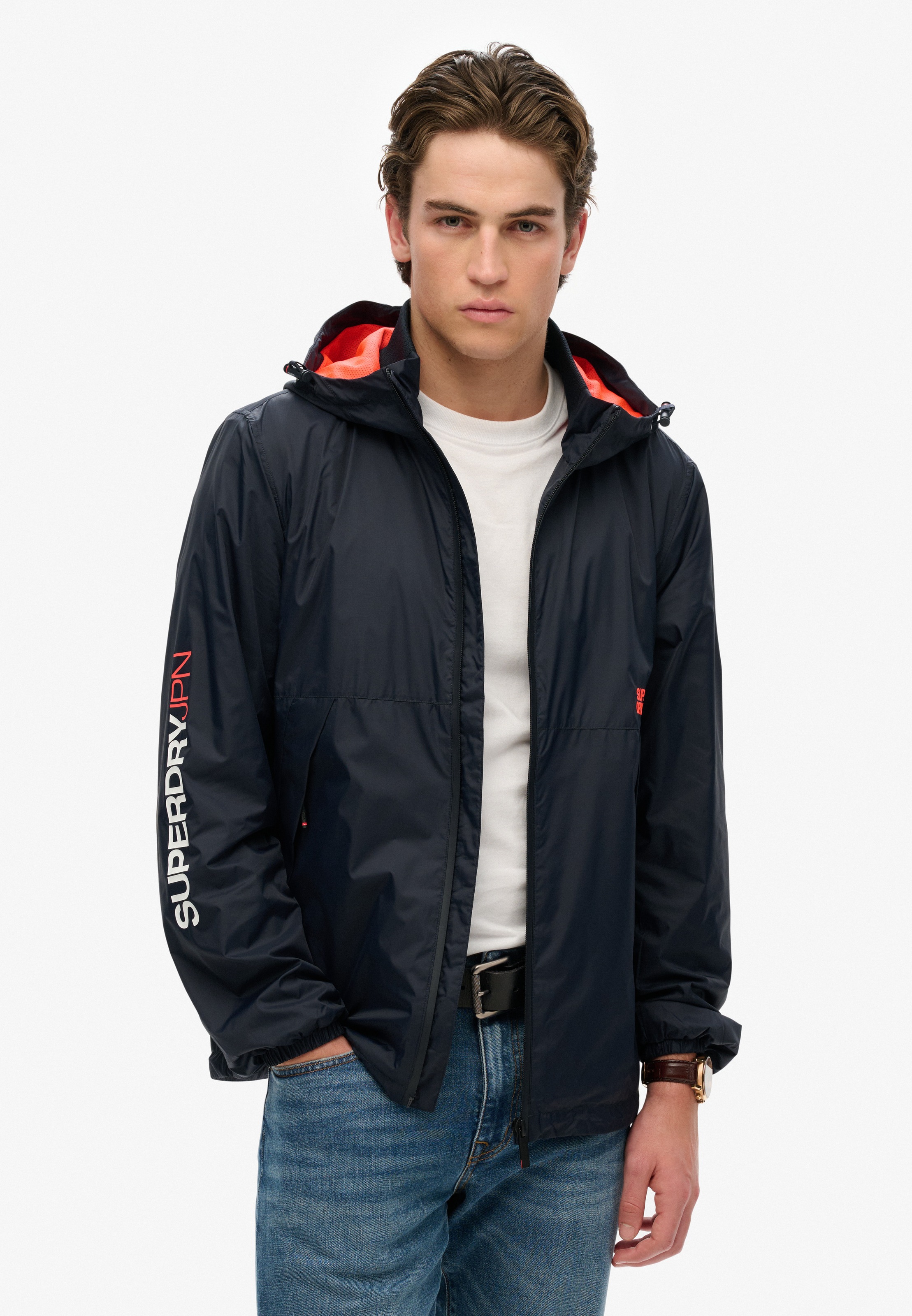 Superdry Outdoorjacke "HOODED LOGO WINDBREAKER JACKET" günstig online kaufen