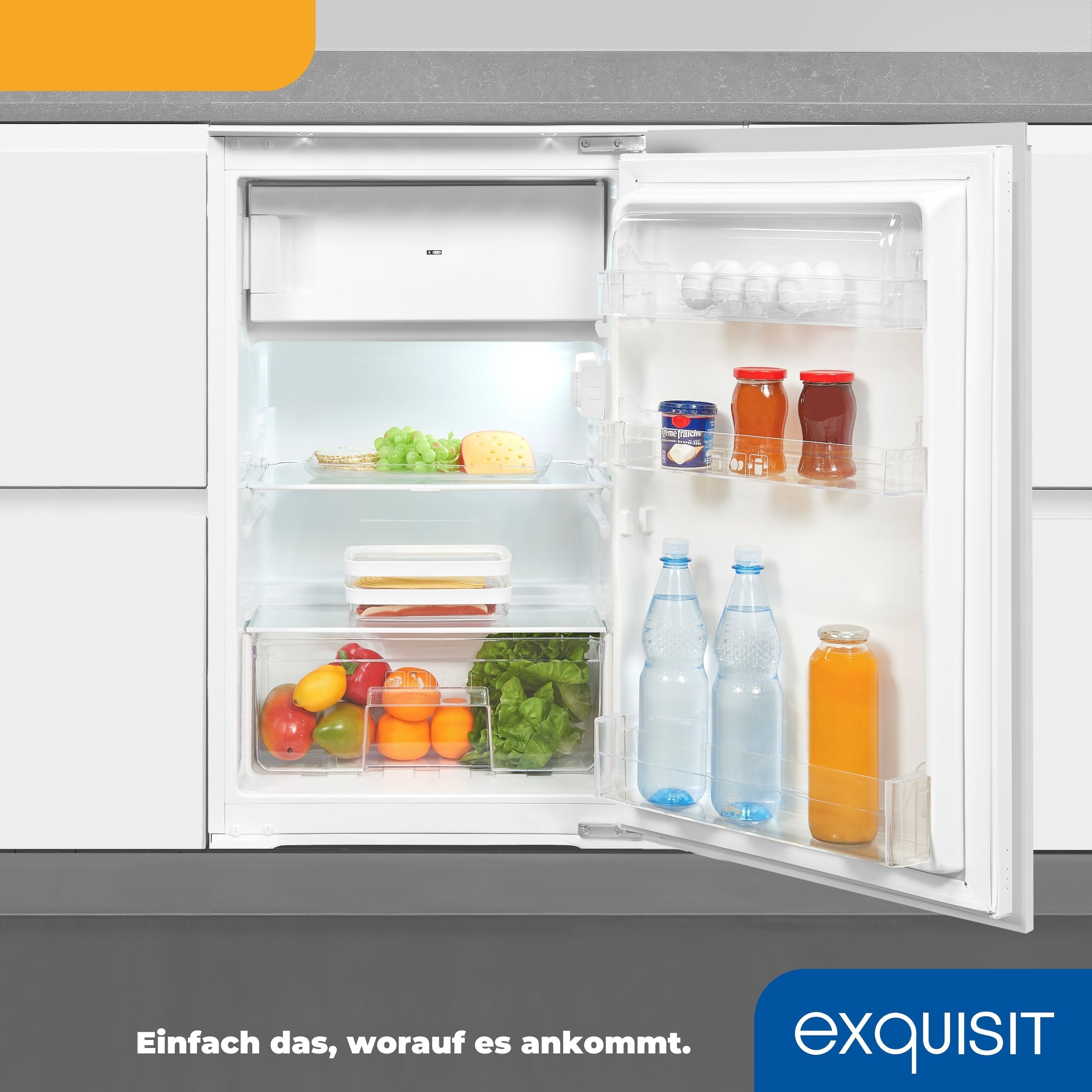 exquisit Einbaukühlschrank »EKS131-4-E-040E«