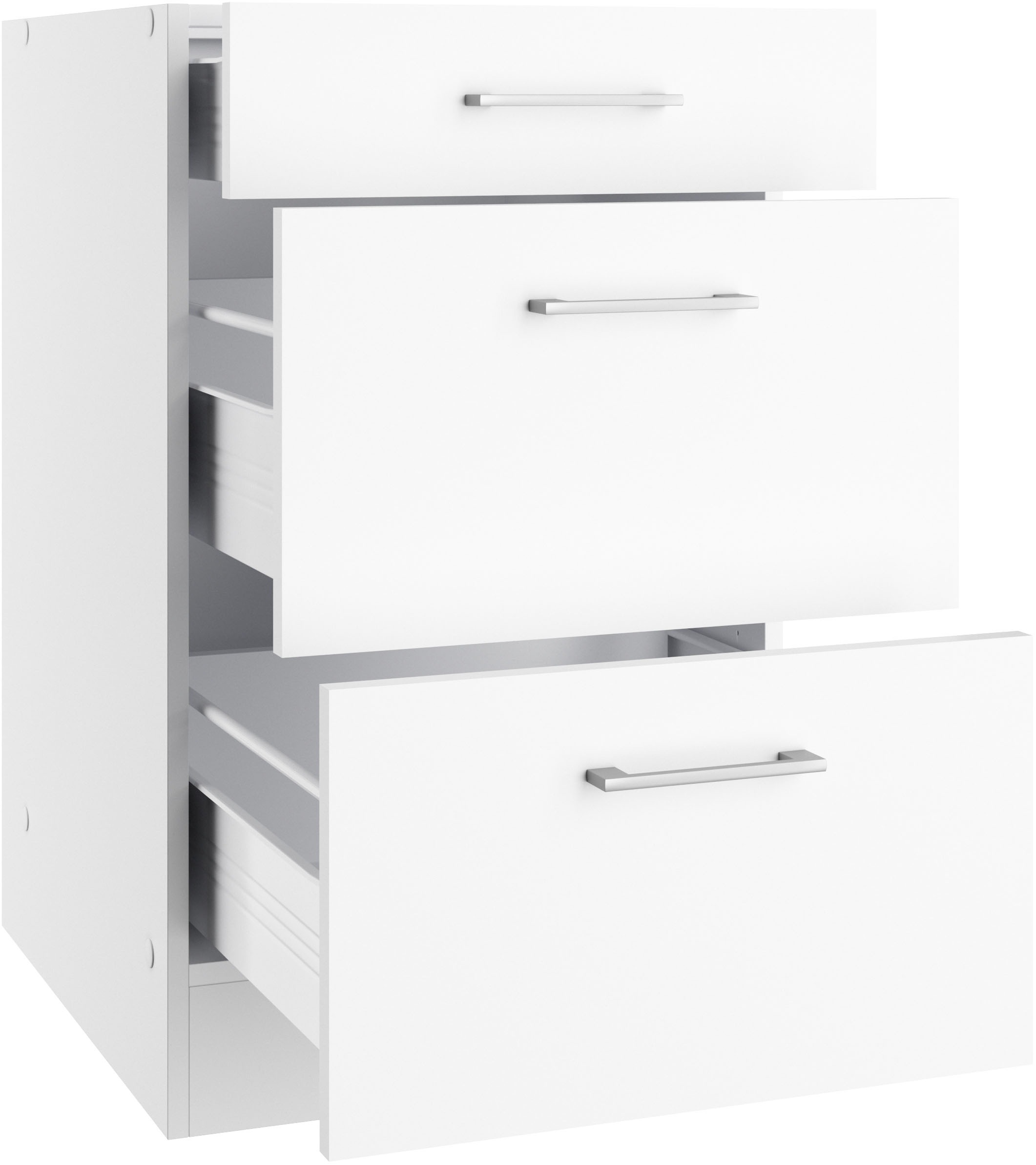 Thumbnail - KOCHSTATION Unterschrank "KS-Milan" Auszugschrank 50 cm, matte oder hochglänzende Fronten