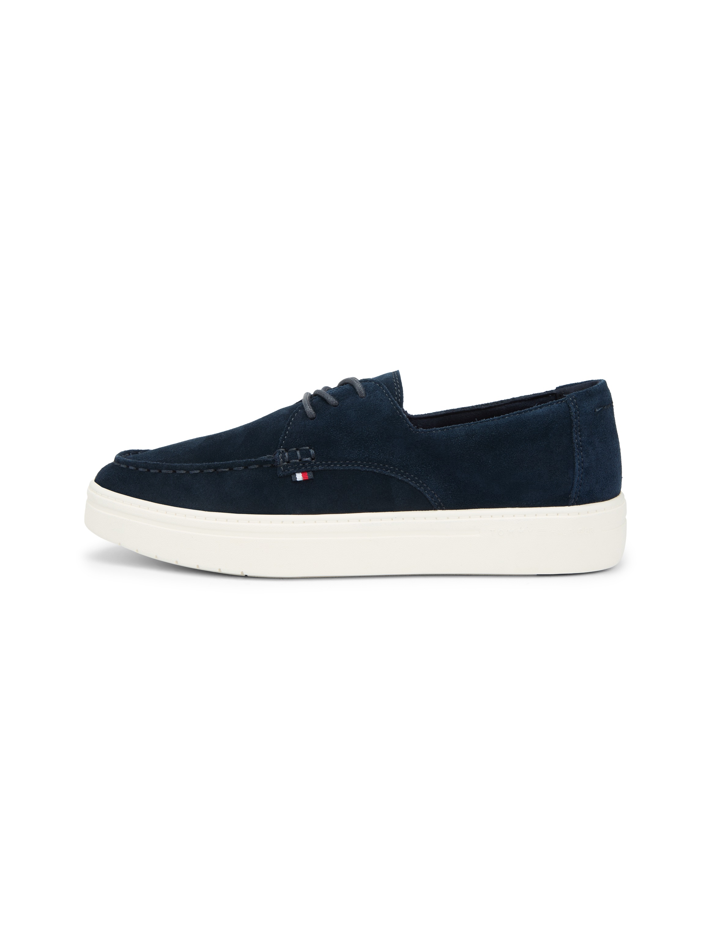 Tommy Hilfiger Bootsschuh »CASUAL SUEDE STITCH TOE HYBRID«  Schnürschuh, Halbschuh, Freizeitschuh mit abgesteppter Ziernaht
