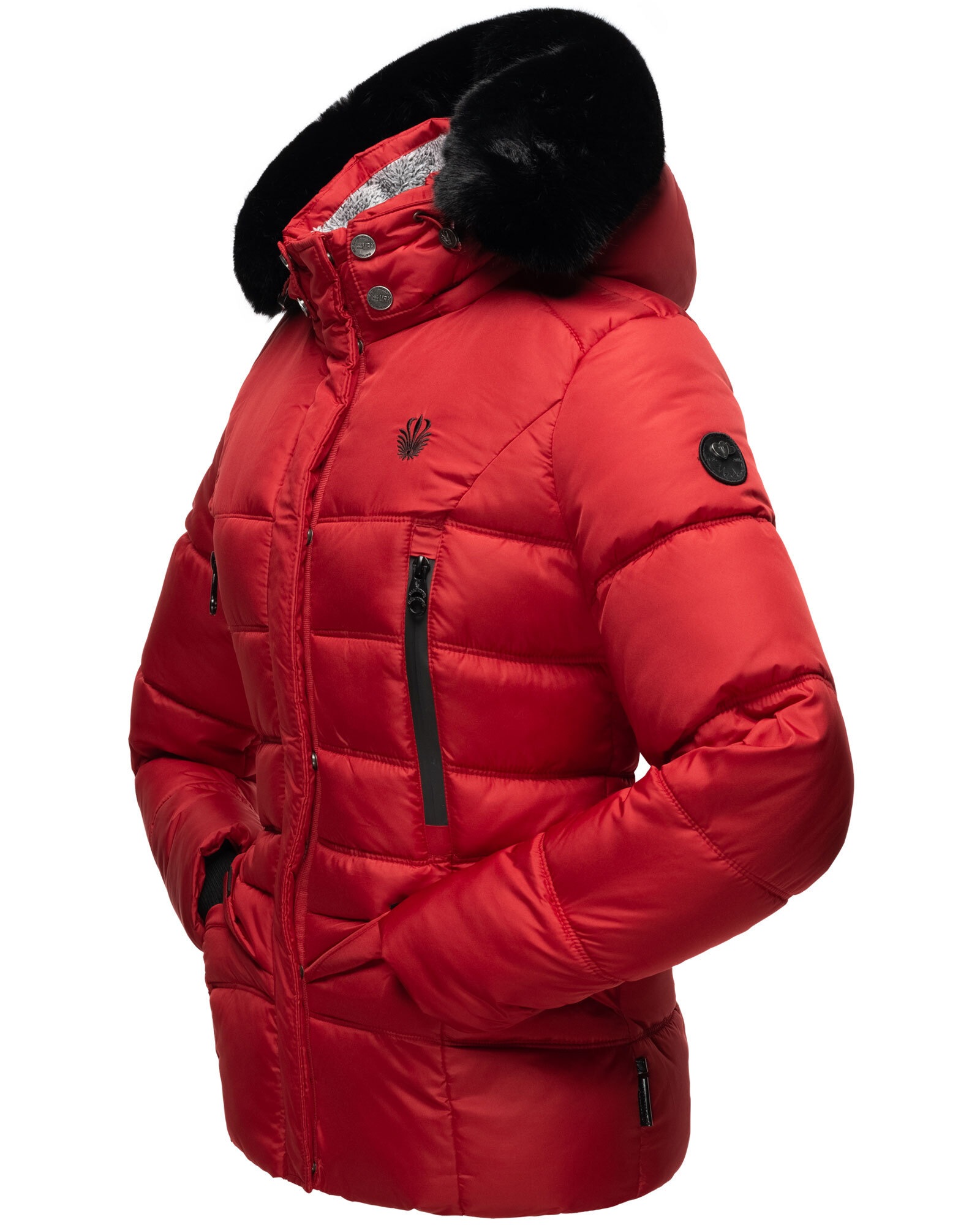 Marikoo Winterjacke »Loveleen«, mit Teddyfell und Kapuze
