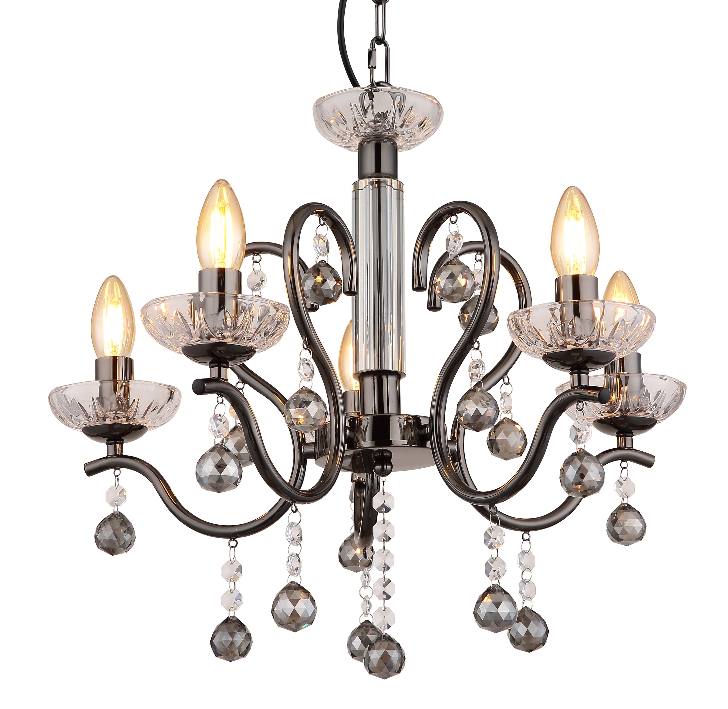 GLOBO LIGHTING Hängeleuchte »CAMILA«, Leuchtmittel E14 | ohne Leuchtmittel, Hängelampe/Pendelleuchte/Esszimmer/Wohnzimmer/Esstisch