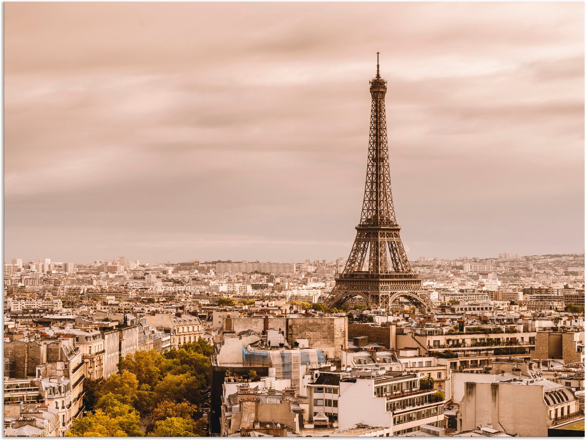 Artland Wandbild »Paris Eiffelturm I«, Frankreich, (1 St.), als Alubild, Outdoorbild, Leinwandbild, Wandaufkleber, versch. Größen