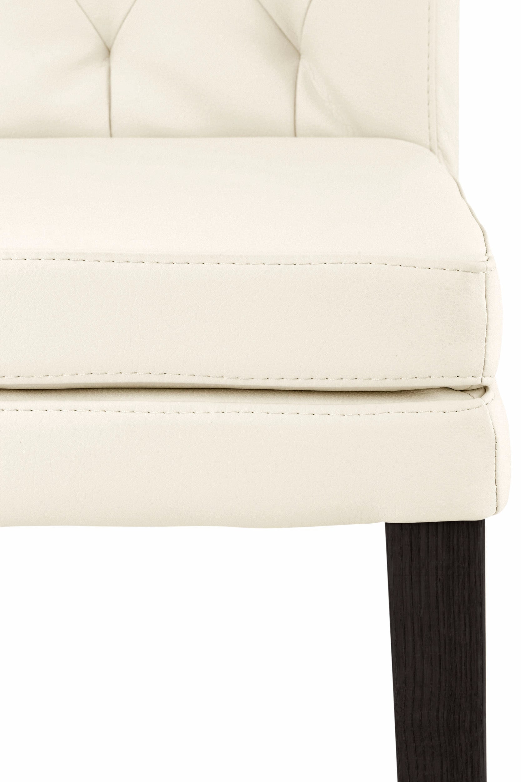 Home affaire 4-Fußstuhl »Colorado«, (Set), 6 St., Kunstleder, Beine aus Buche, wengefarben lackiert, Im 2er, 4er oder 6er-Set