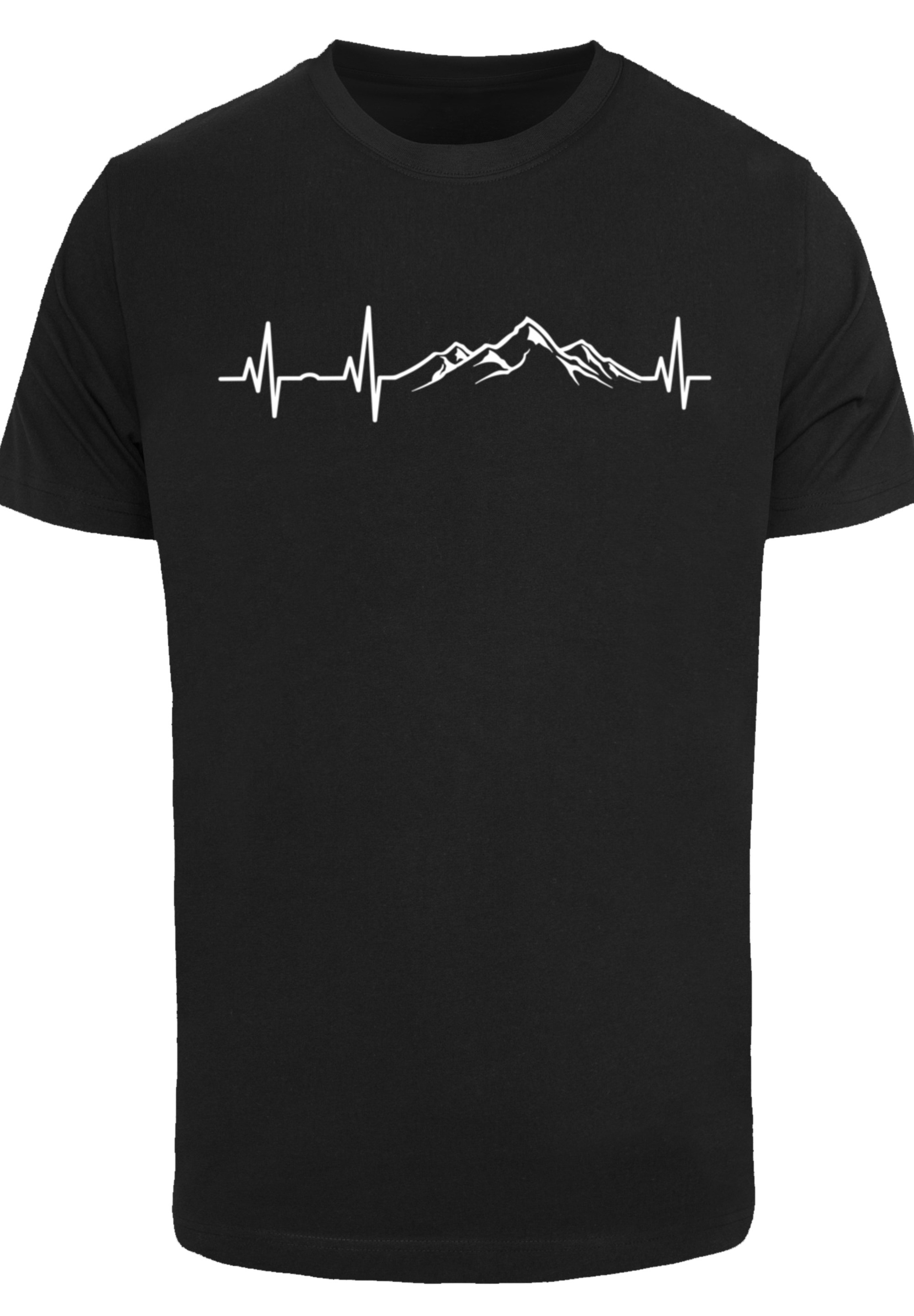 F4NT4STIC T-Shirt »Herzschlag Berge Wandern«, Premium Qualität