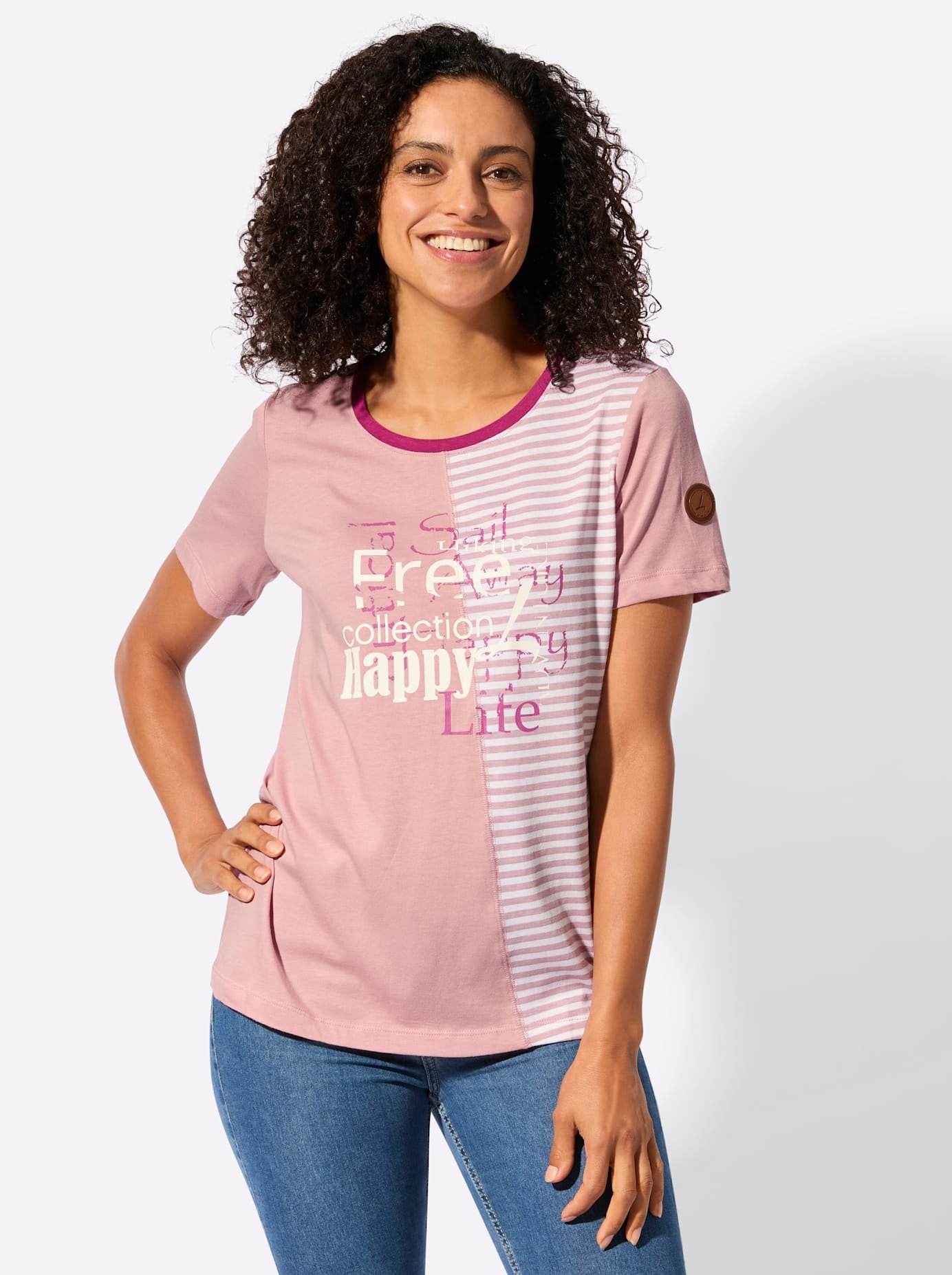 Casual Looks Rundhalsshirt "Rundhals-Shirt" 1 tlg. tlg. günstig online kaufen