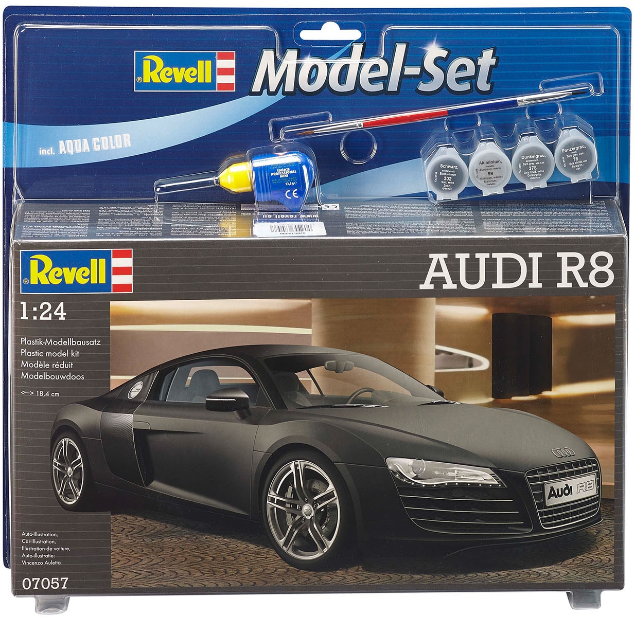 Revell® Modellbausatz »Model Set, Audi R8«, (Set), 1:24, Made in Europe