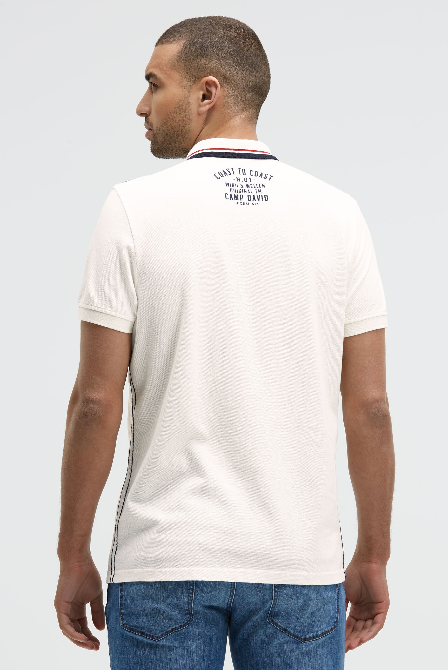 CAMP DAVID Poloshirt aus Baumwolle