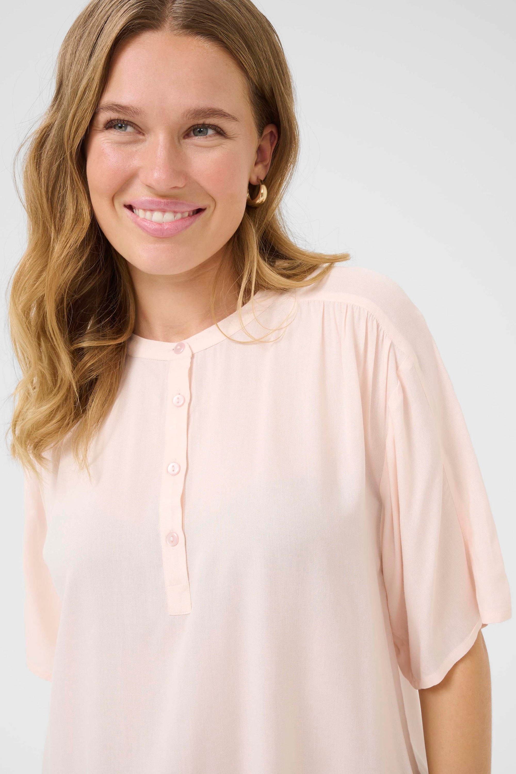 KAFFE Kurzarmbluse »Damen Bluse kurzarm BPcharlotte«