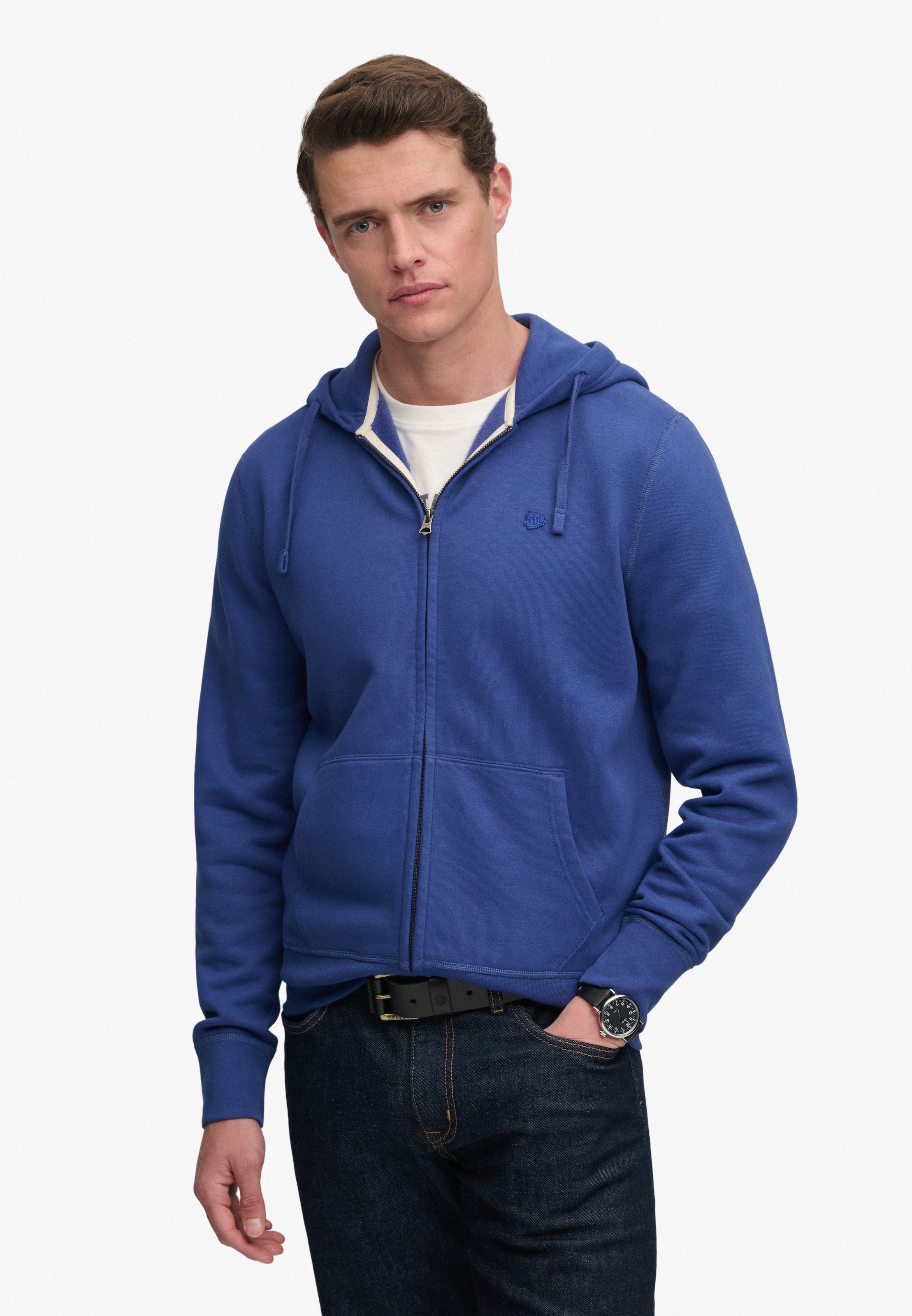 Superdry Kapuzensweatjacke »ESSENTIAL SDCO LOGO ZIPHOOD« Baumwollmischung, regular fit
