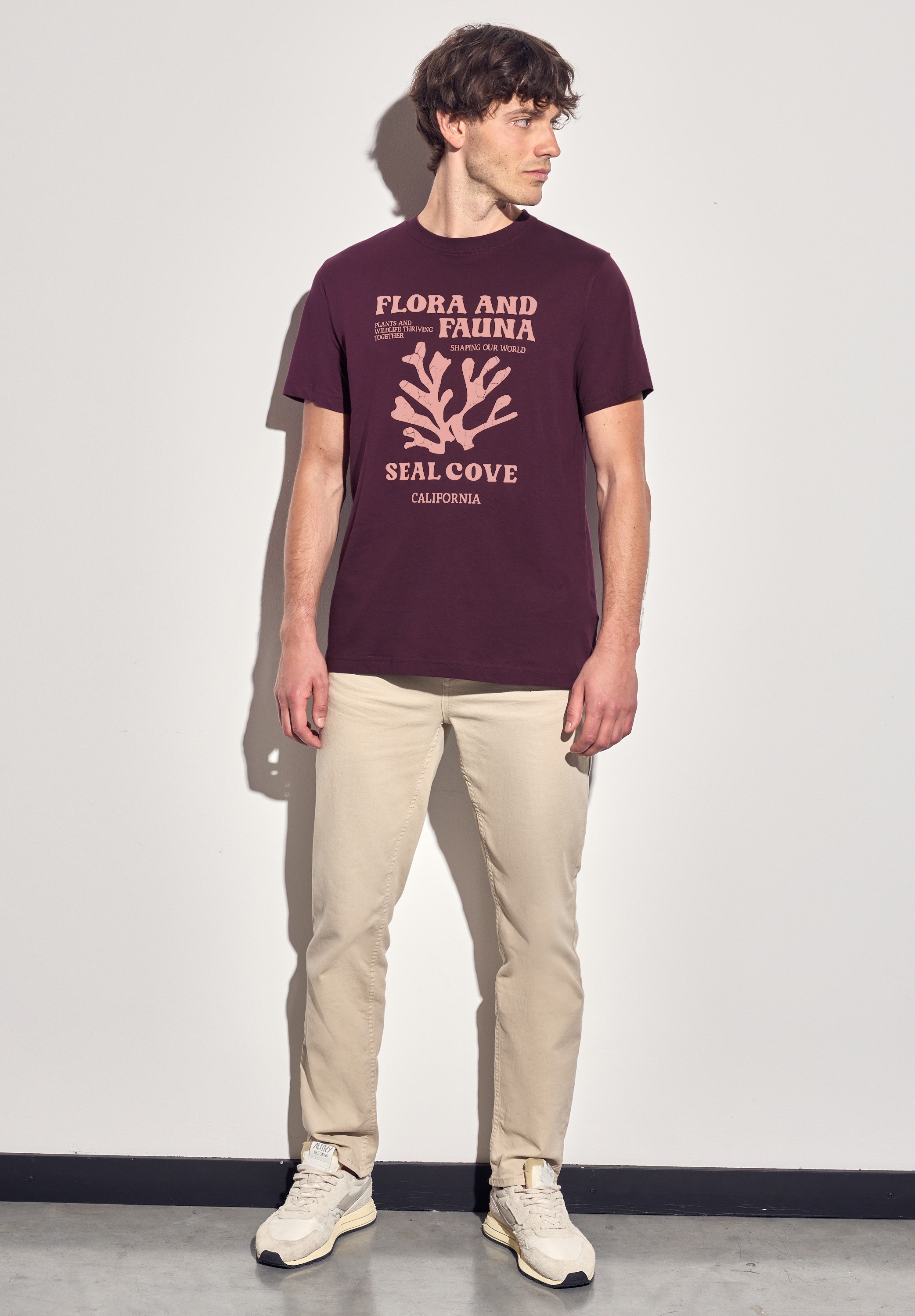 STREET ONE MEN T-Shirt, mit Rundhalsausschnitt