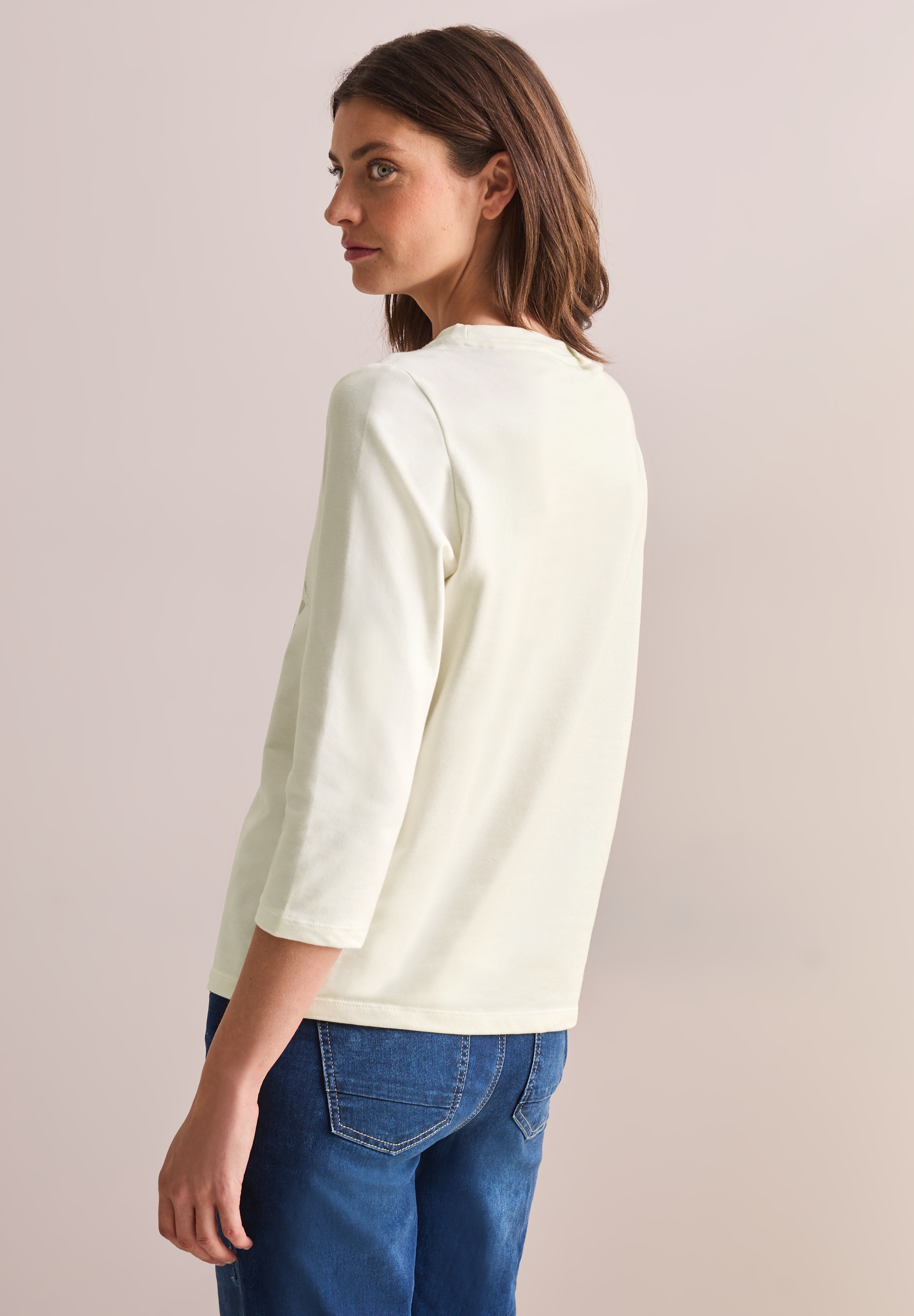 Cecil Print-Shirt, mit U-Boot-Ausschnitt
