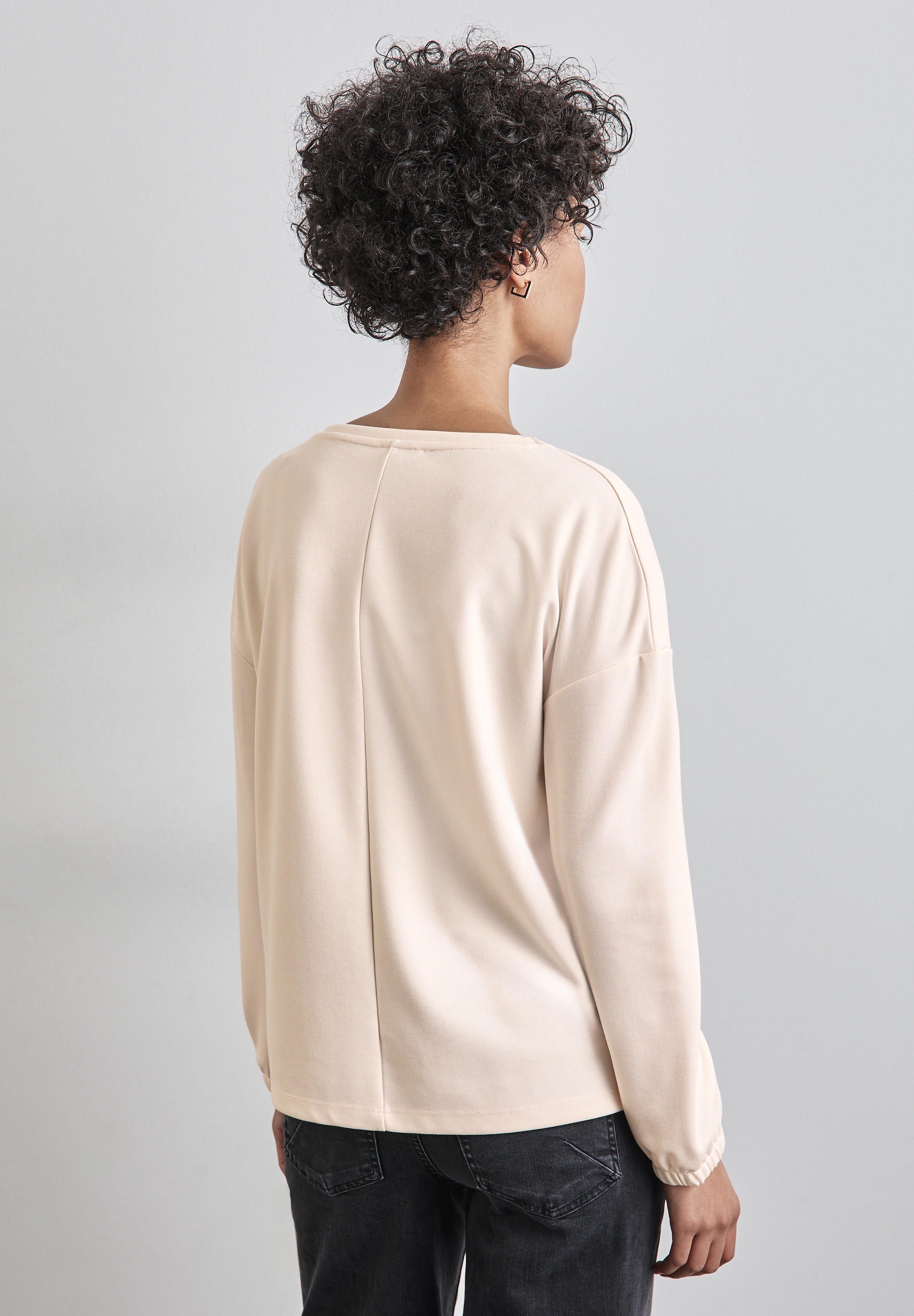 STREET ONE Langarmshirt, mit Rundhalsausschnitt
