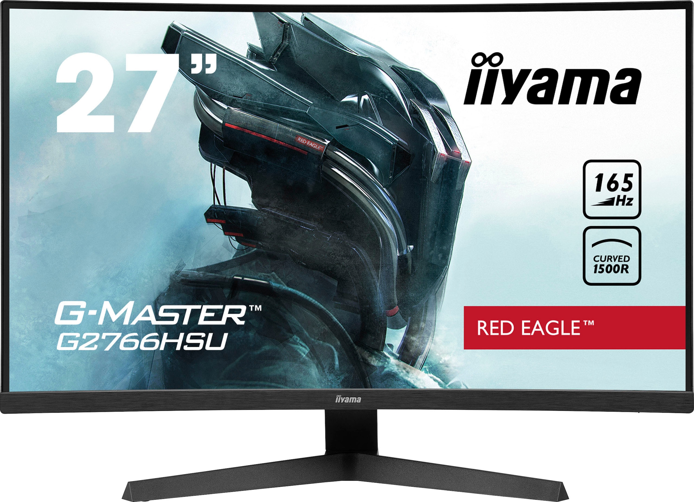 Iiyama Curved-Gaming-Monitor »G-Master G2766HSU-B1«, 68,5 cm/27 Zoll, 1920 x 1080 px, Full HD, 1 ms Reaktionszeit, 165 Hz