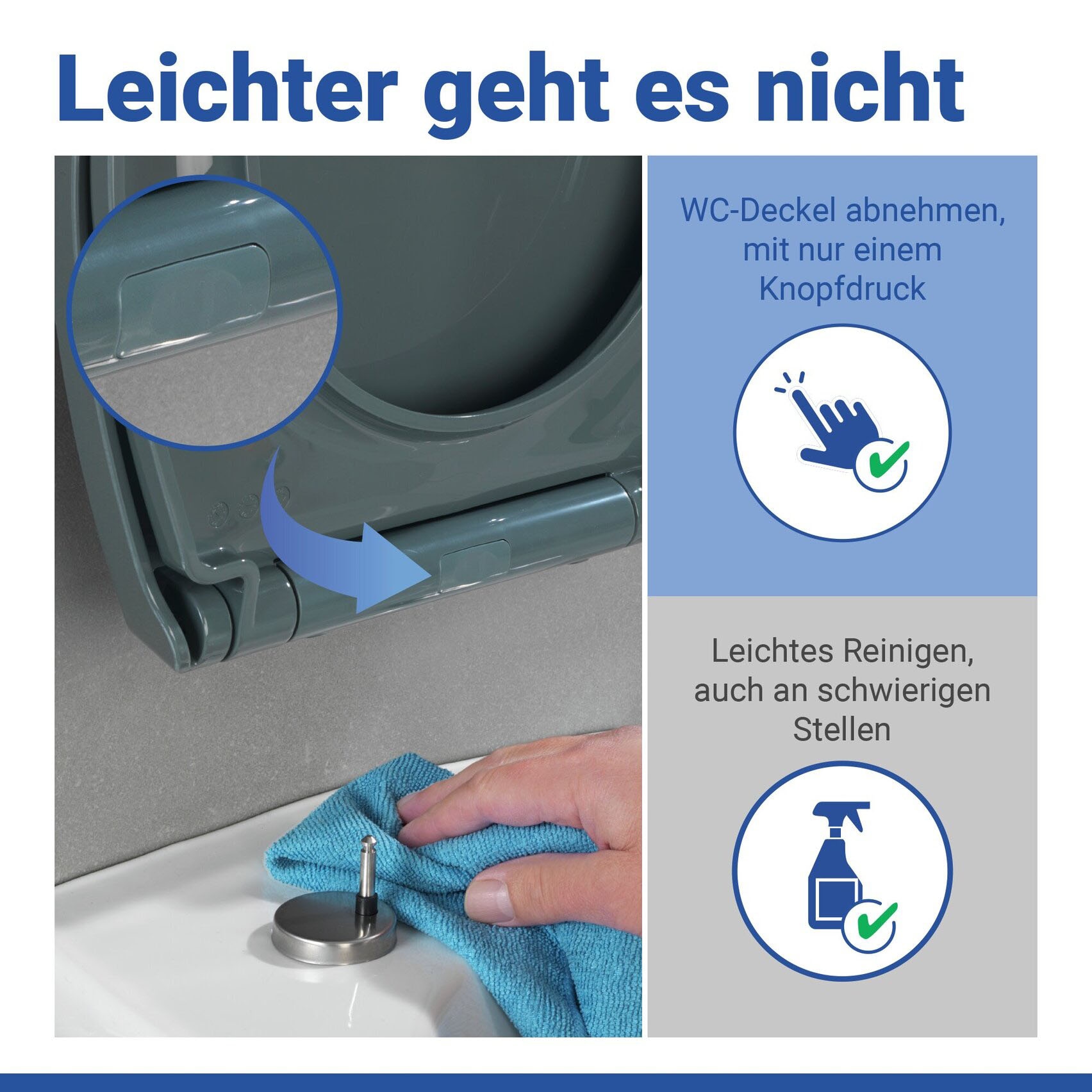 WENKO WC-Sitz »Ostuni« 1 Stk. tlg. Thermoplast, belastbar mit 300 kg, mit Absenkautomatik