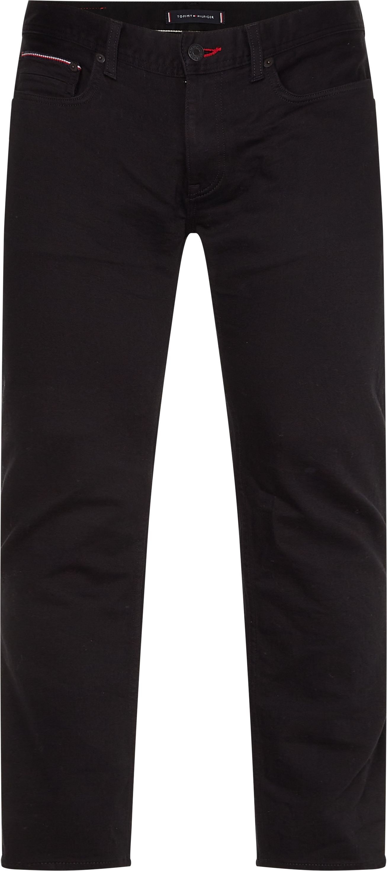 tommy hilfiger -  Straight-Jeans "STRAIGHT DENTON STR STAY BLACK", aus elastischer Baumwollmischung