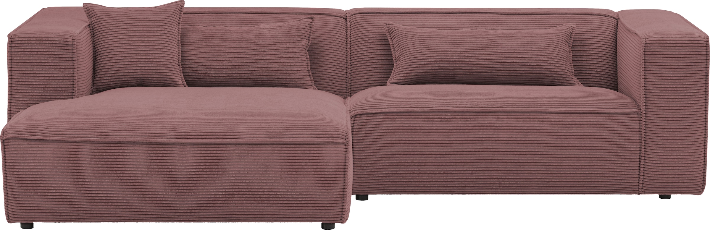 LeGer Home by Lena Gercke Ecksofa "PIARA mit Kedernaht, Cord, Leinenoptik o günstig online kaufen