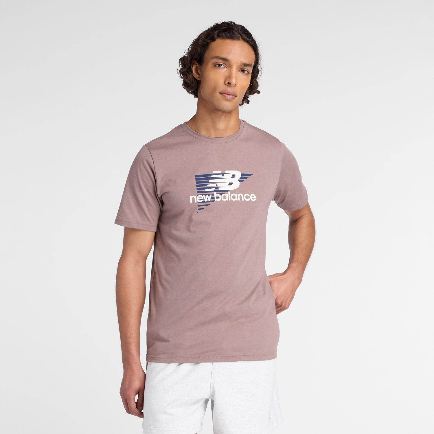 New Balance Trainingsshirt "Heathertech Graphic T-Shirt 1 EARTHHADOW" günstig online kaufen