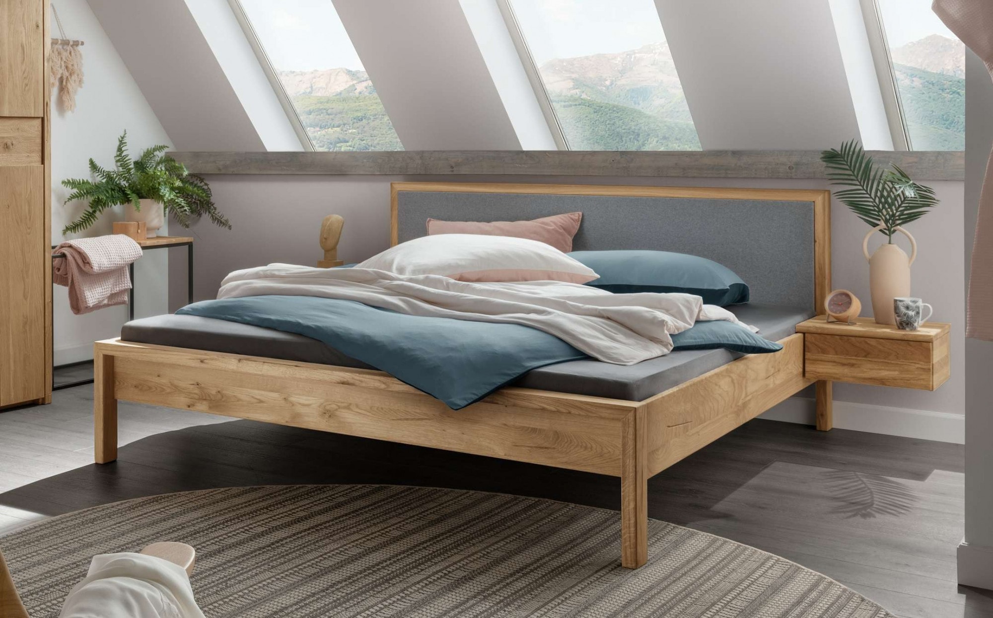 Home affaire Schlafzimmer-Set "Huven Schlafzimmer" Set, 3 Stk. tlg. Massivh günstig online kaufen