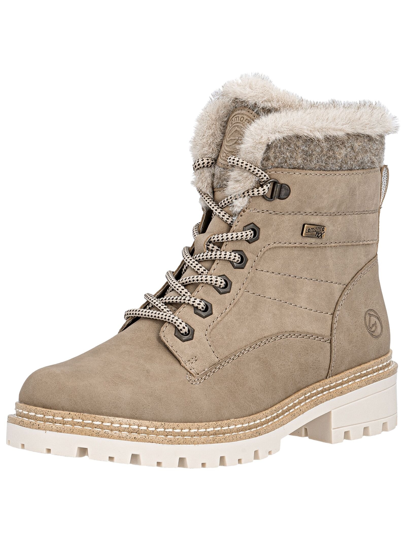 Remonte Schnürstiefelette "Remonte Stiefelette Lederimitat/Textil" günstig online kaufen