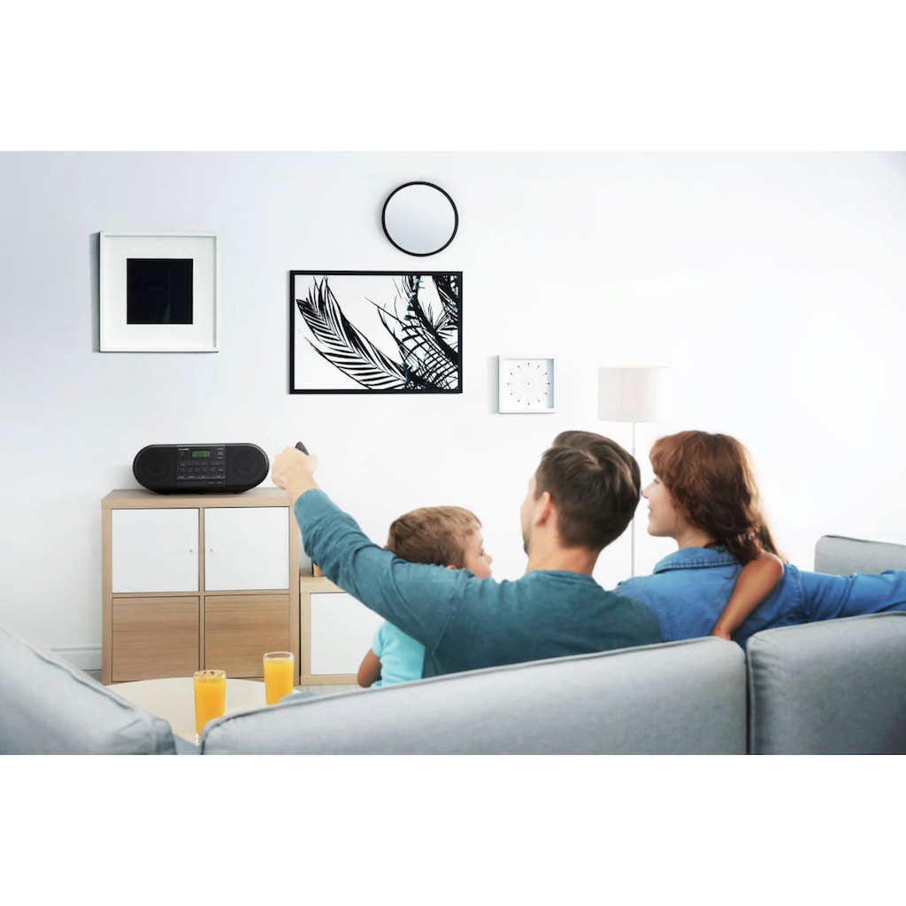 Panasonic Boombox »RX-D550E-K CD-«, (Bluetooth FM-Tuner-UKW mit RDS 20 W)