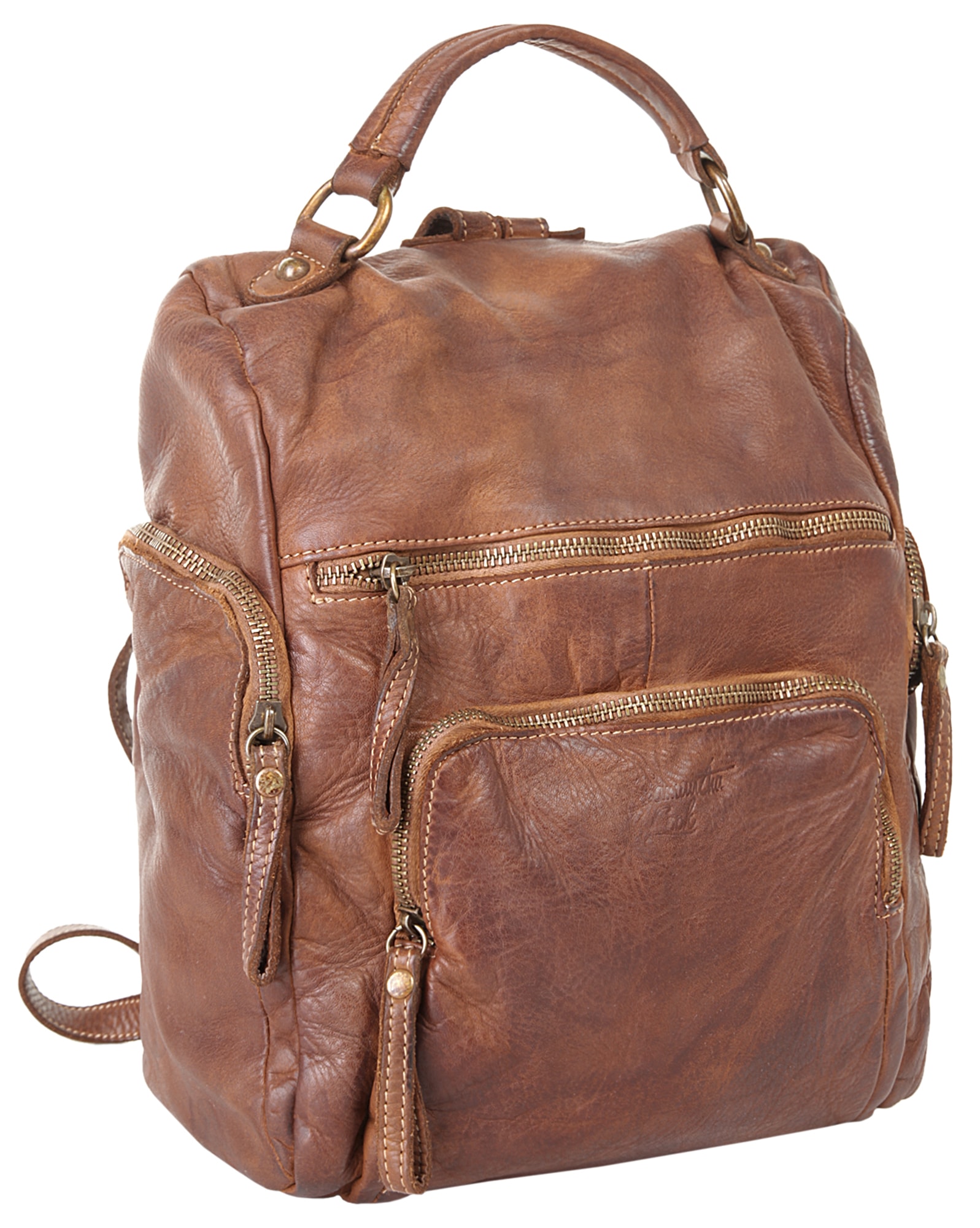 Samantha Look Cityrucksack, echt Leder, Made in Italy