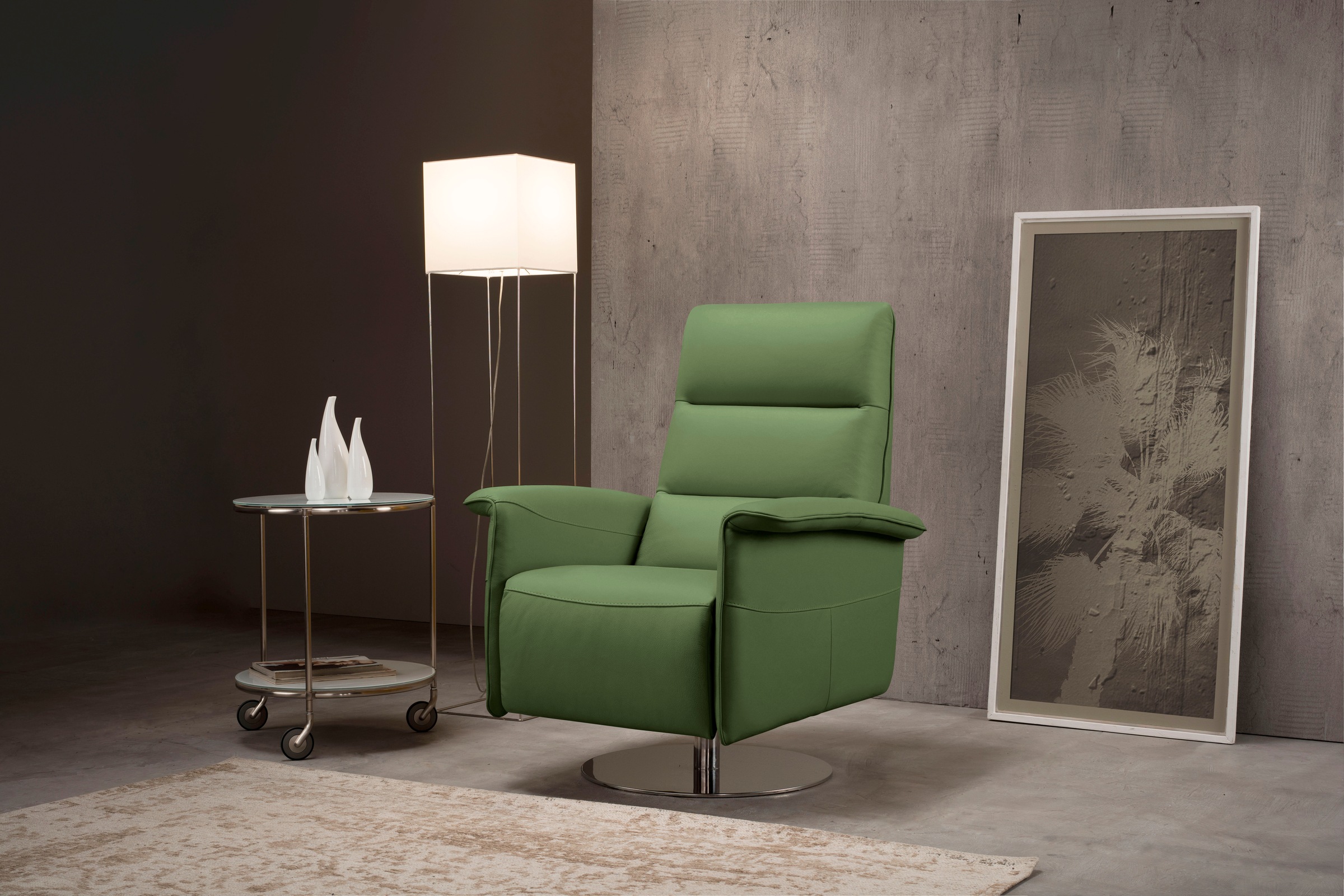 Egoitaliano Sessel "Kelly Designsessel" drehbar, manuelle Relaxfunktion mit günstig online kaufen