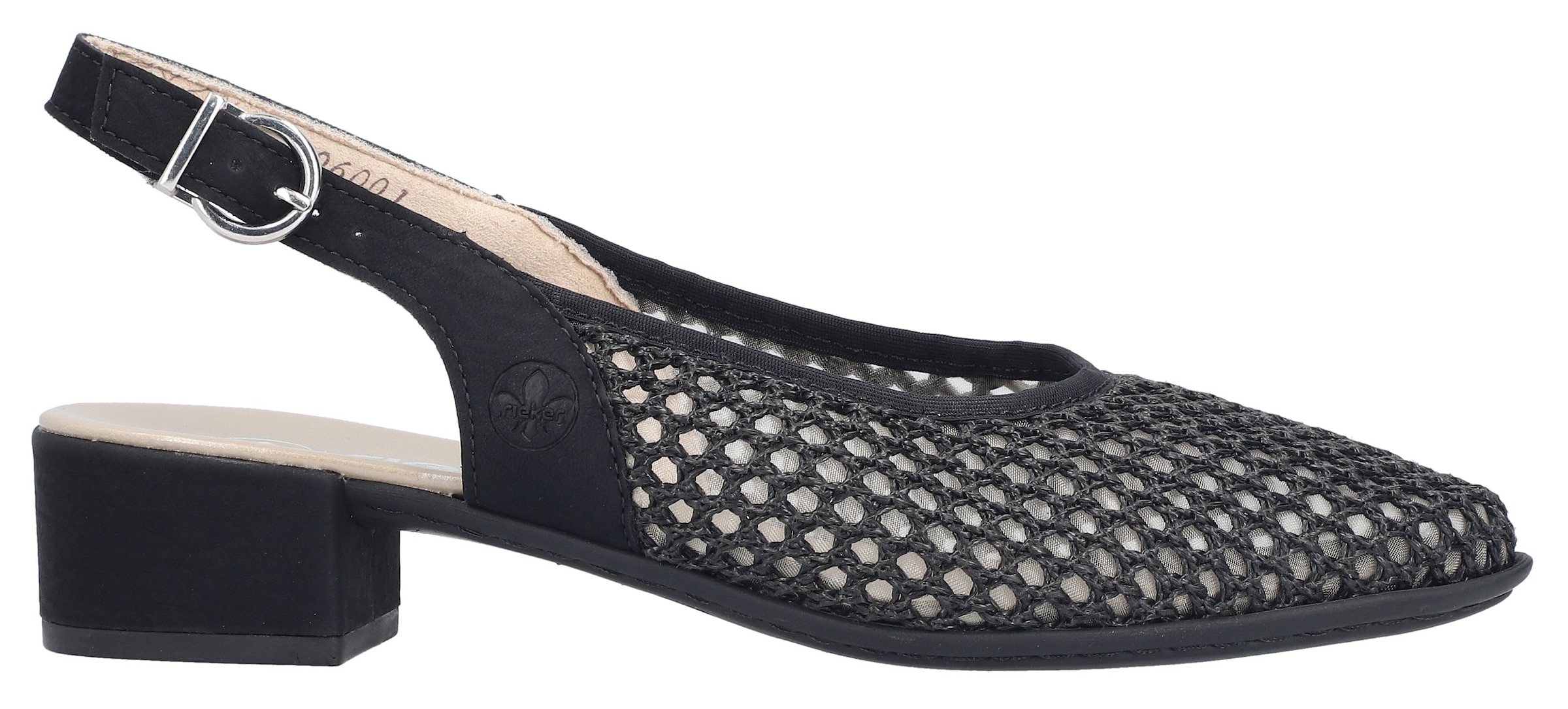 Rieker Slingsandale  Sommerschuh, Festtagsschuh, Blockabsatz, mit Riemchen