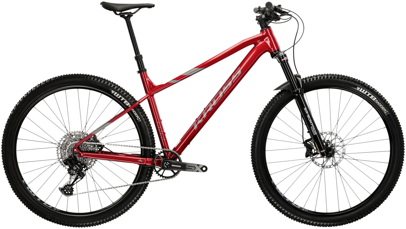 Kross Mountainbike »KROSS MTB Hardtail Level 6.0 29" rot 12 Gänge«, 12 Gang, SRAM, NX EAGLE Schaltwerk, Kettenschaltung