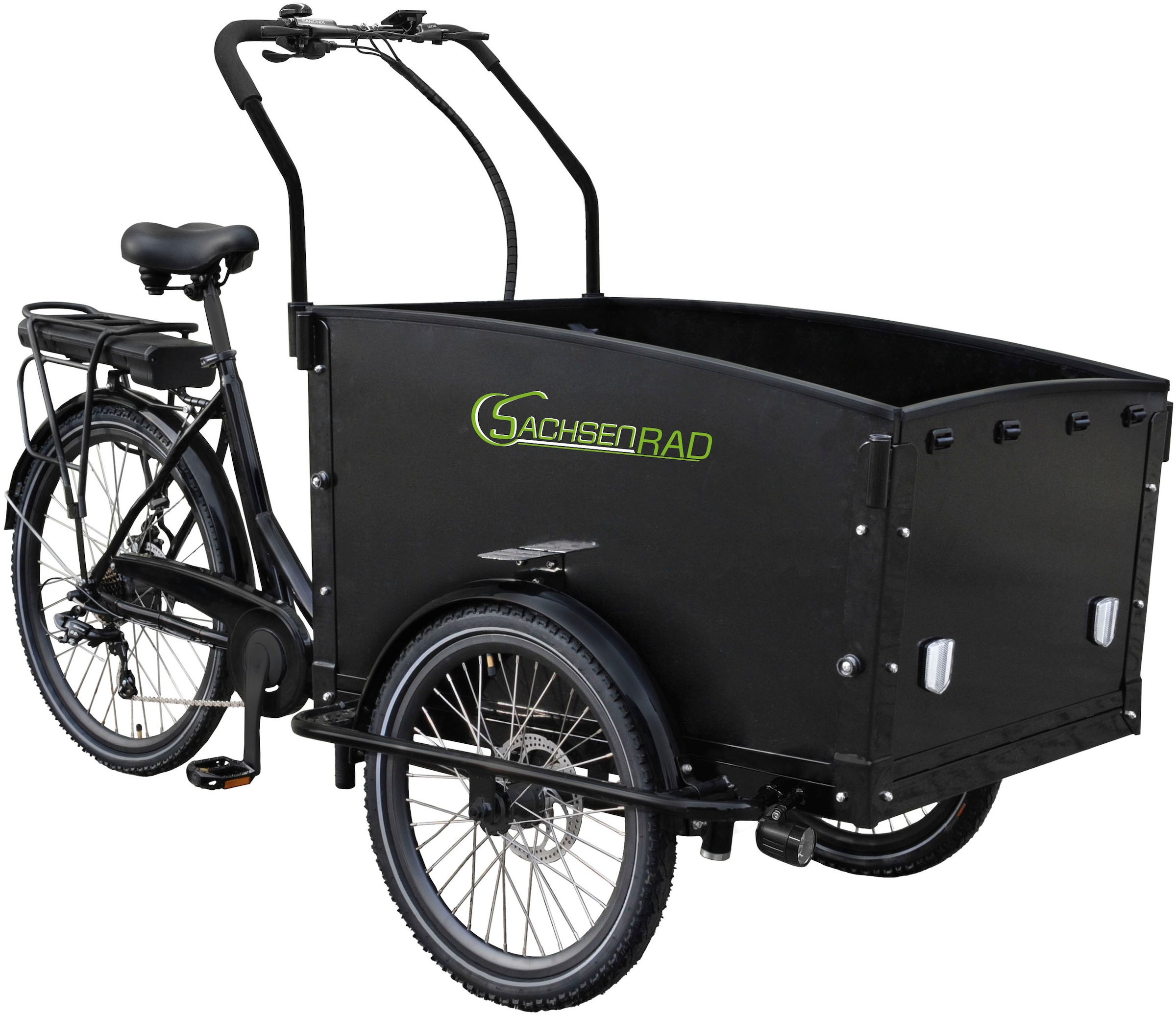 SachsenRad E-Bike, 7 Gang, Shimano, Shimano 7-Gang-Kettenschaltung, Heckmotor 250 W