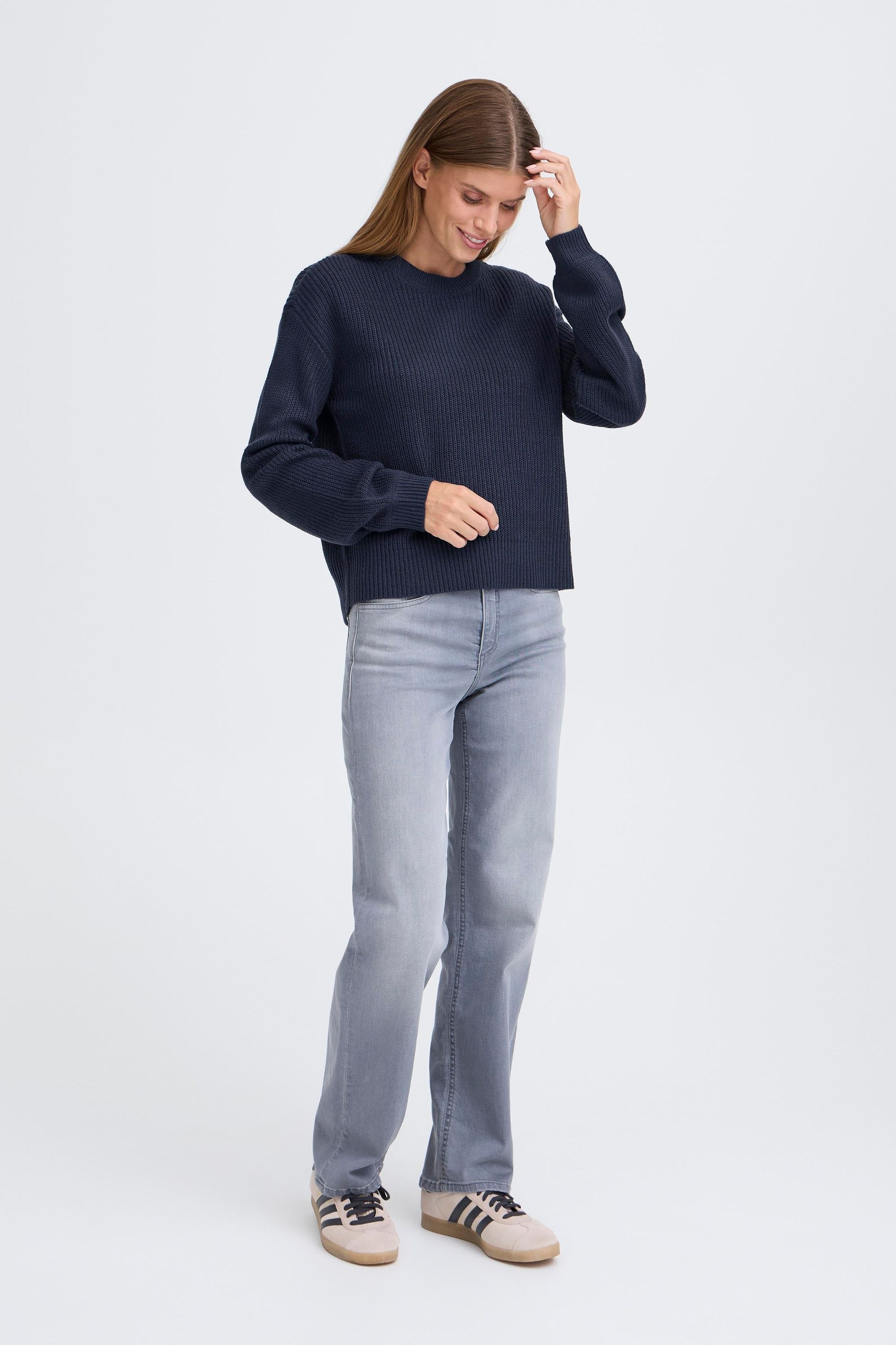 OXMO Strickfleece-Pullover »Strickpullover OXFKIMNI«