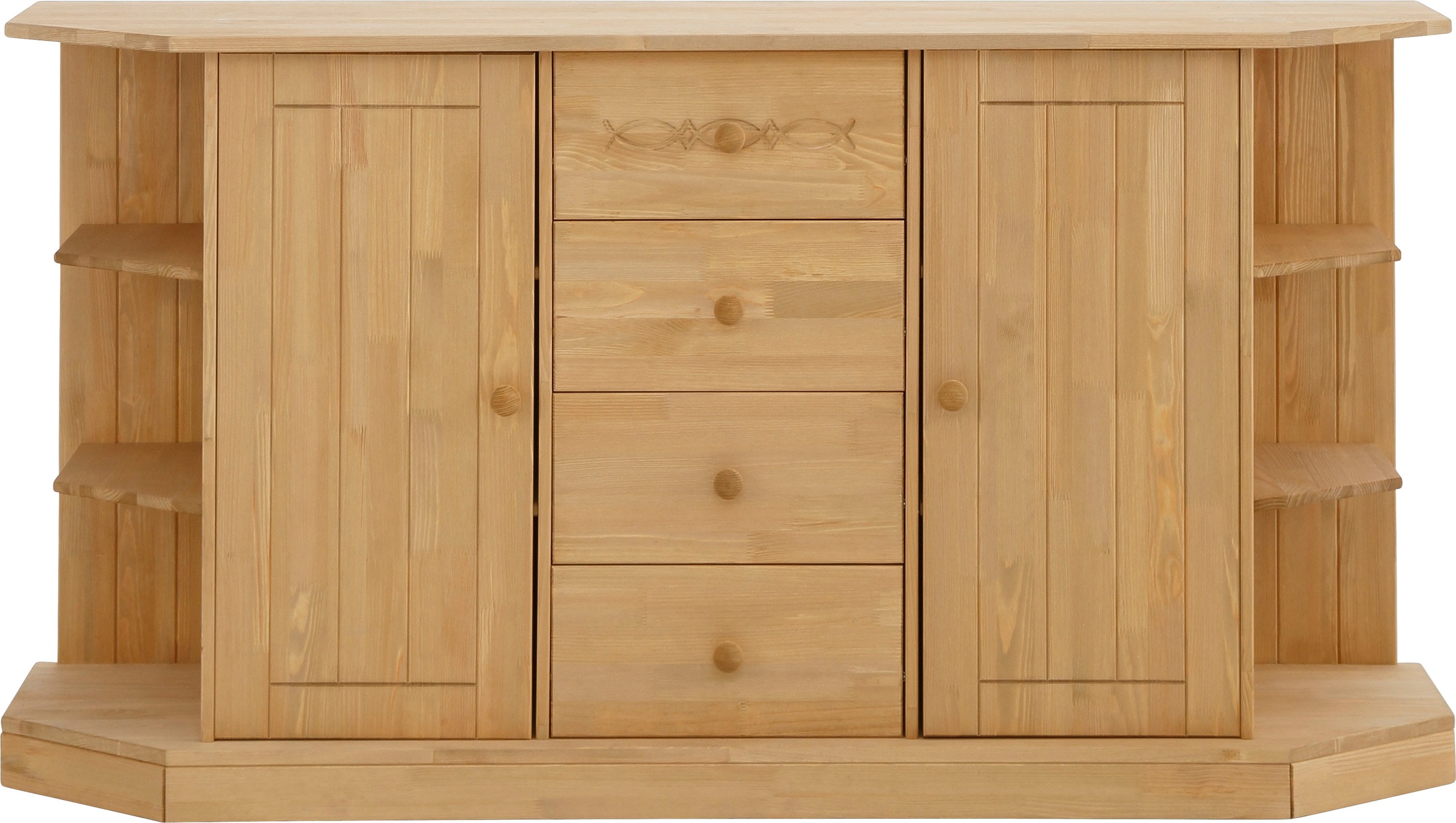 Home affaire Kommode "Indra Sideboard mit Regalelementen", Breite 162 cm, a günstig online kaufen