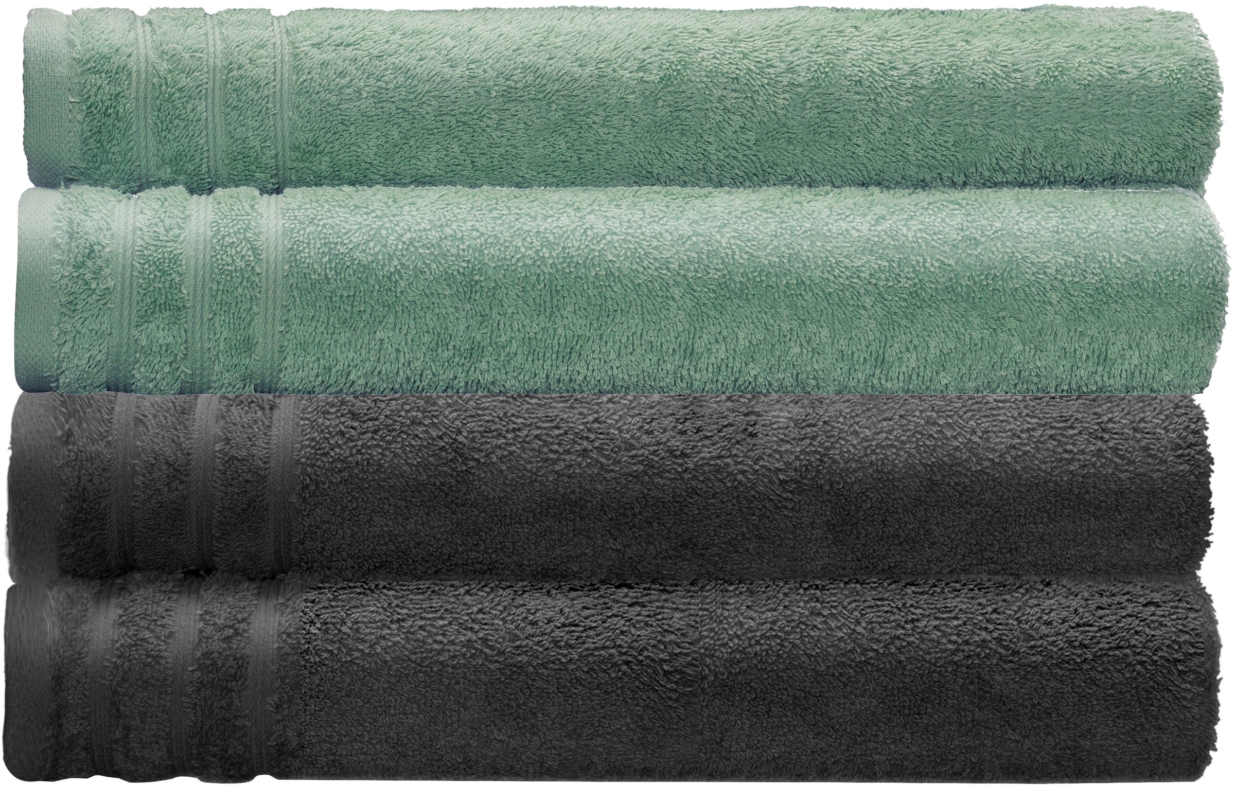 Kleine Wolke Duschtücher "Royal, 2 Stück oder 4 Stück (70/140 cm)" Uni Farb günstig online kaufen