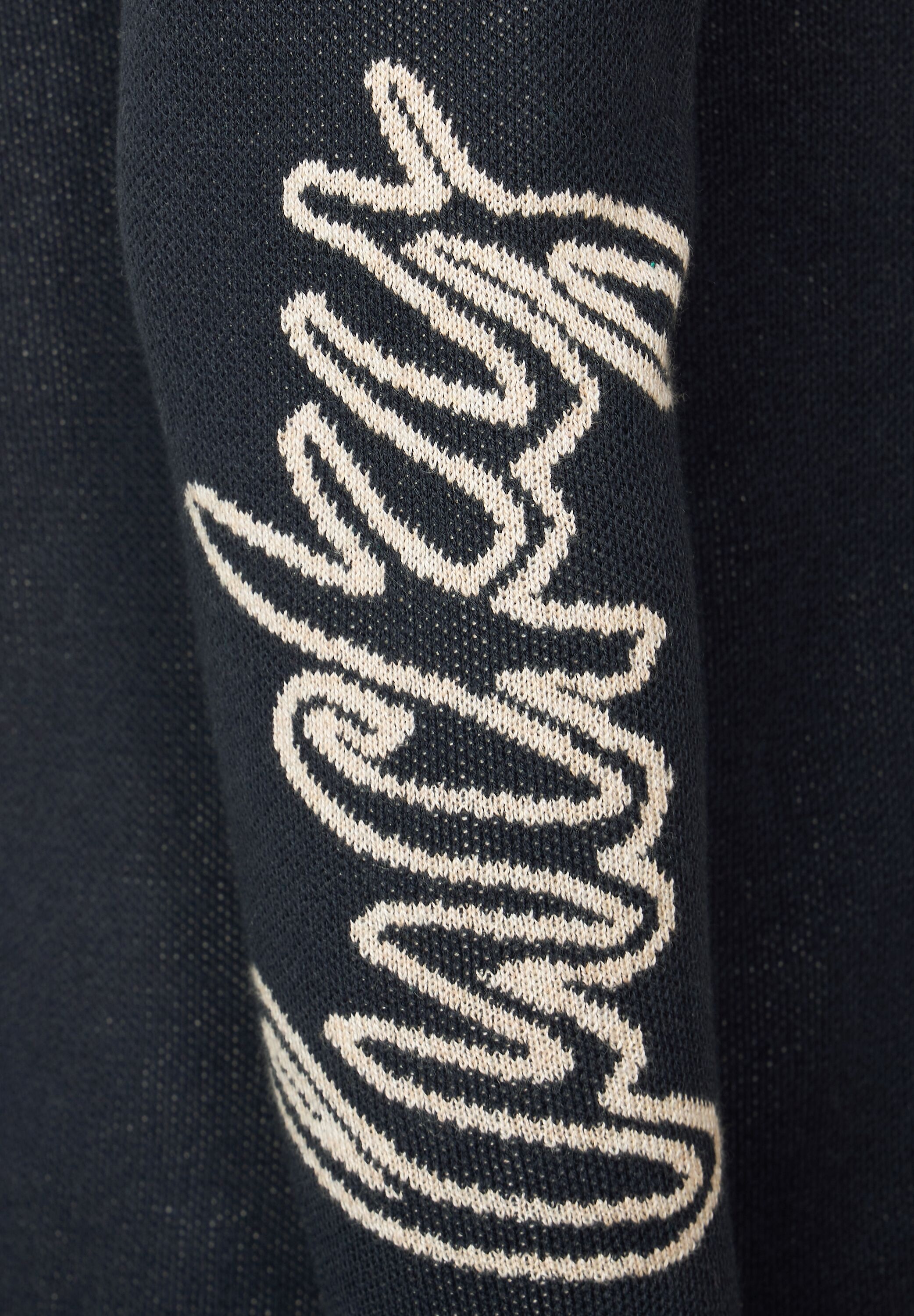 Cecil Jacquardpullover, aus elastischem Materialmix