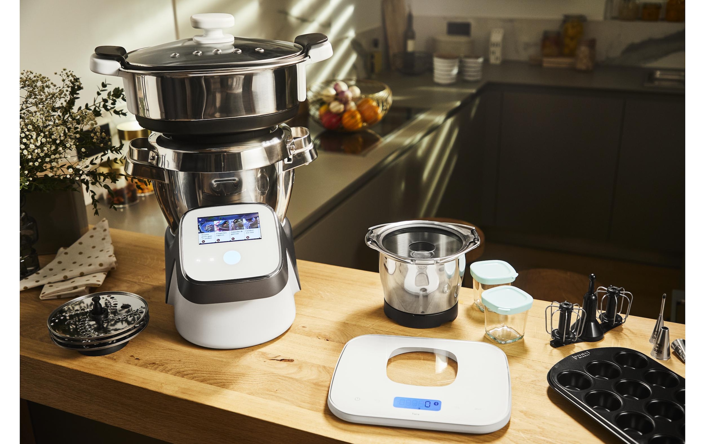 Moulinex Küchenmaschine »i-Companion Touch XL Silber/Weiss«