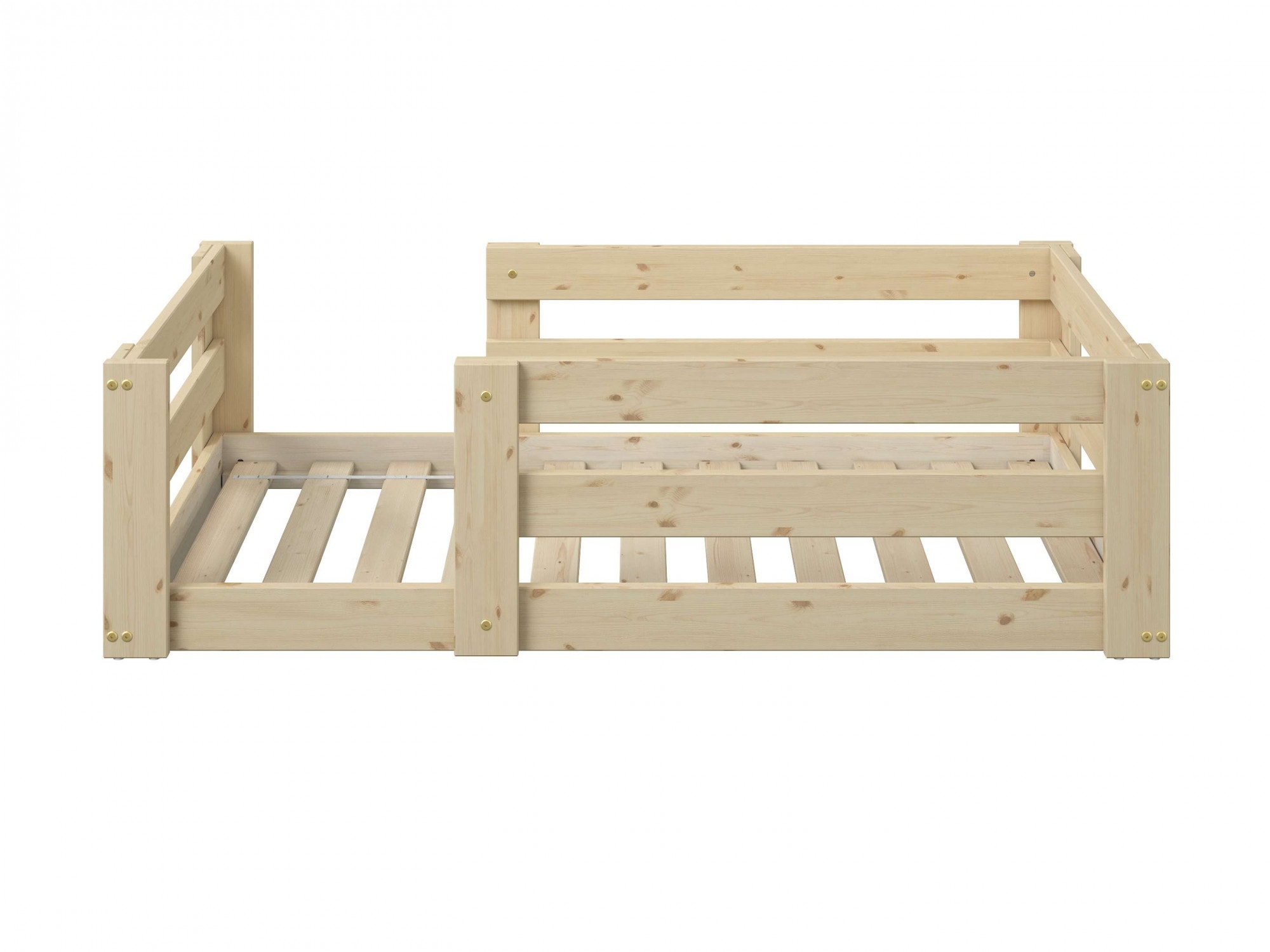 Lüttenhütt Kinderbett »"BILKE " Bodenbett«, im Montessori Stil, zertifiziertes Massivholz, natürliches Design