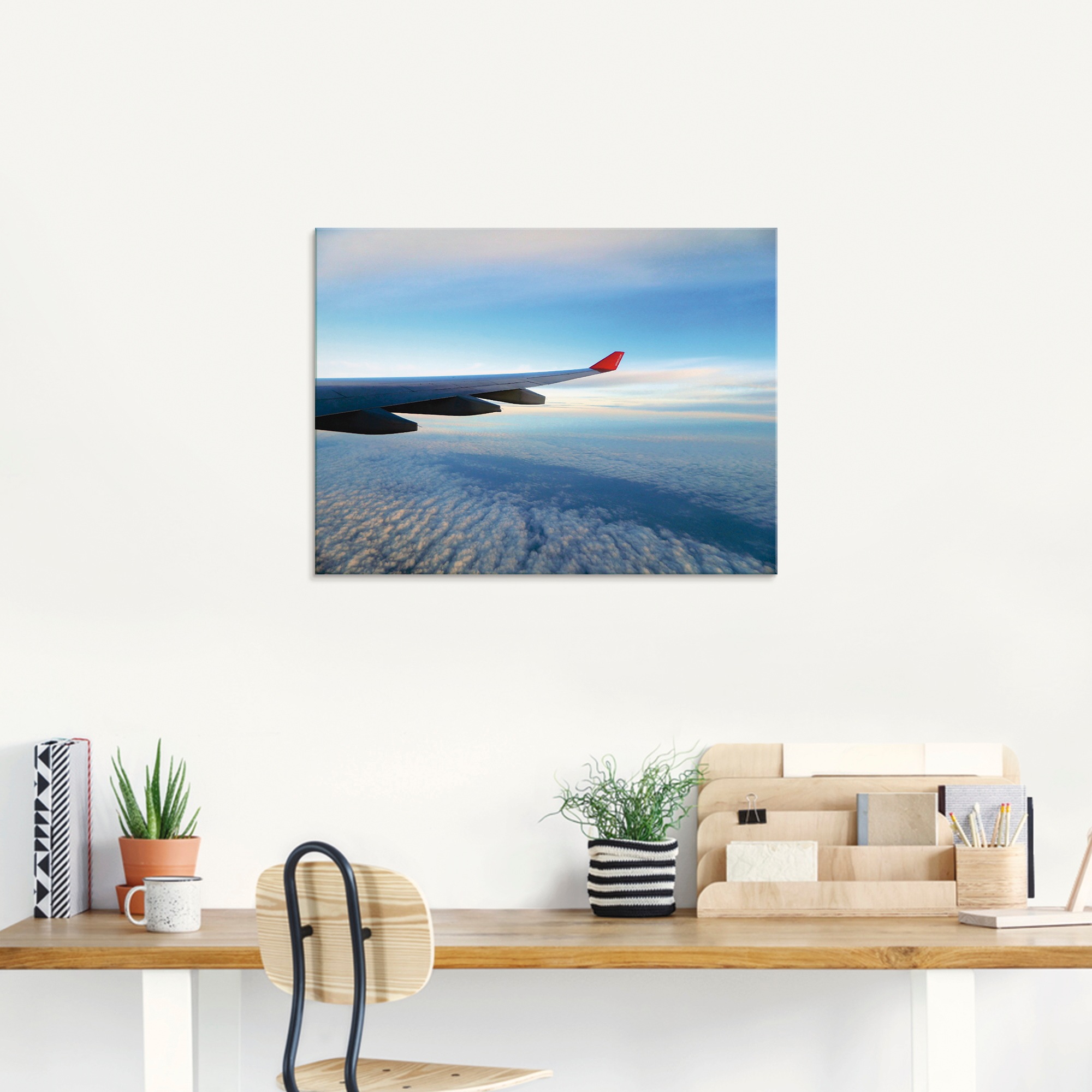 Artland Glasbild »Flugzeug«, Flugzeuge & Helikopter, (1 St.), in verschiedenen Größen
