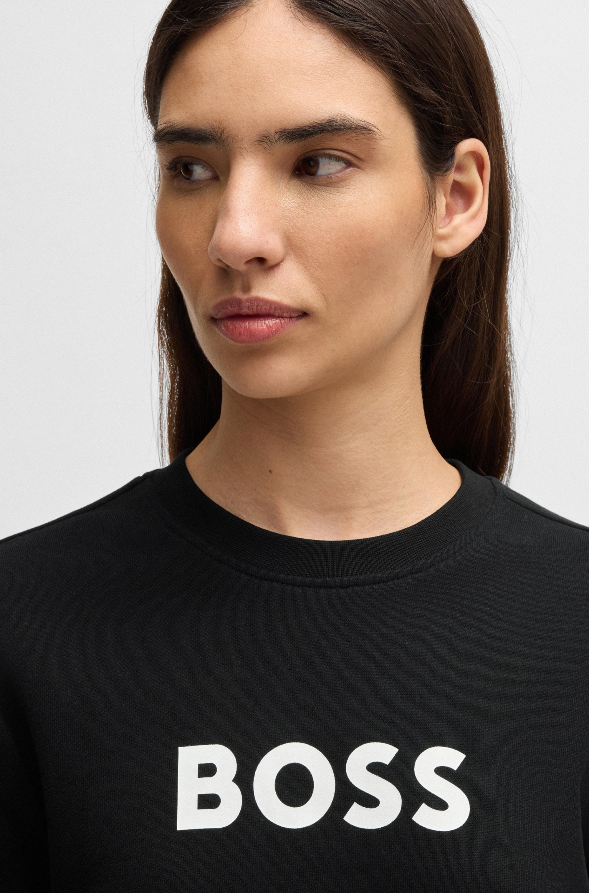 BOSS ORANGE Sweatshirt »Elaboss Premium Damenmode«, mit Rundhalsausschnitt