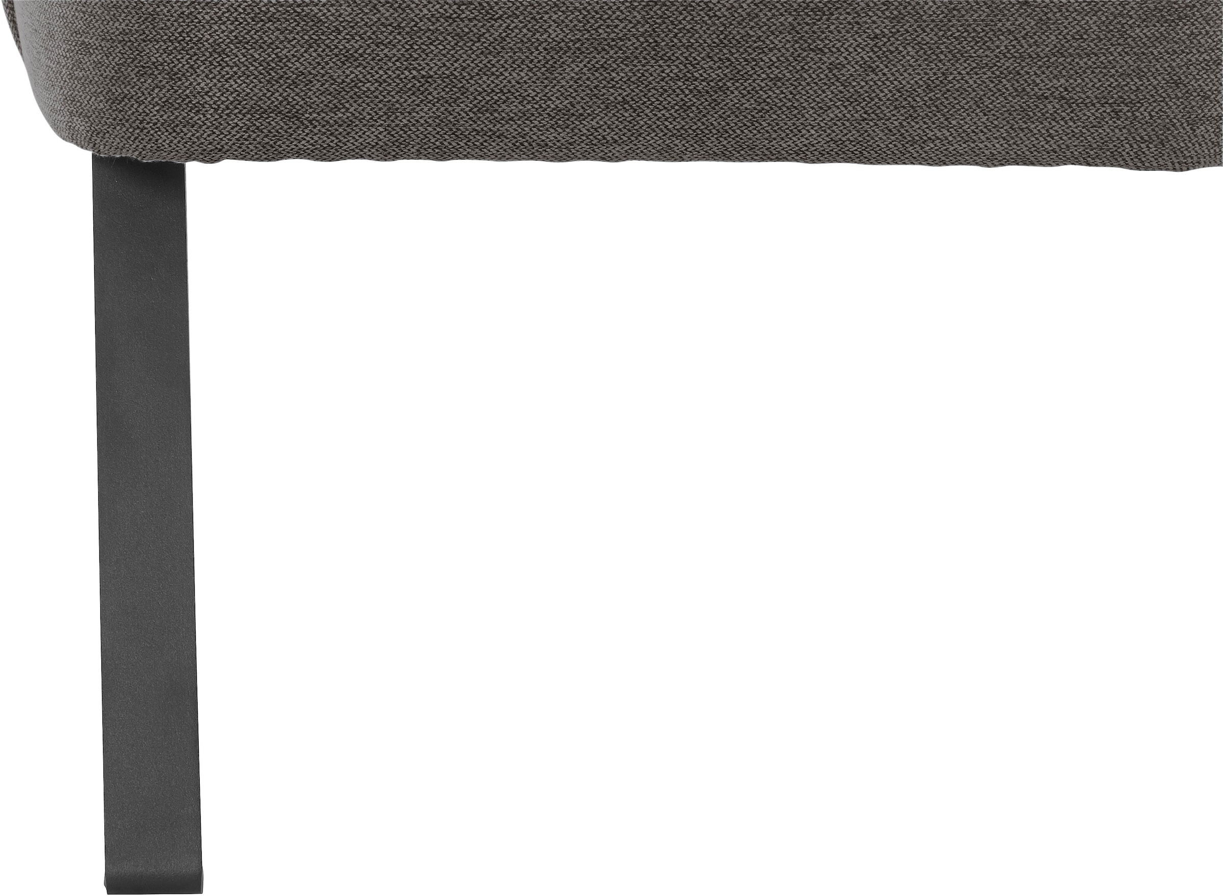 exxpo - sofa fashion Sessel »Americano, Loungesessel«, mit Keder und Metallfüßen, Bezug in verschiedenen Qualitäten, 1 Stck.