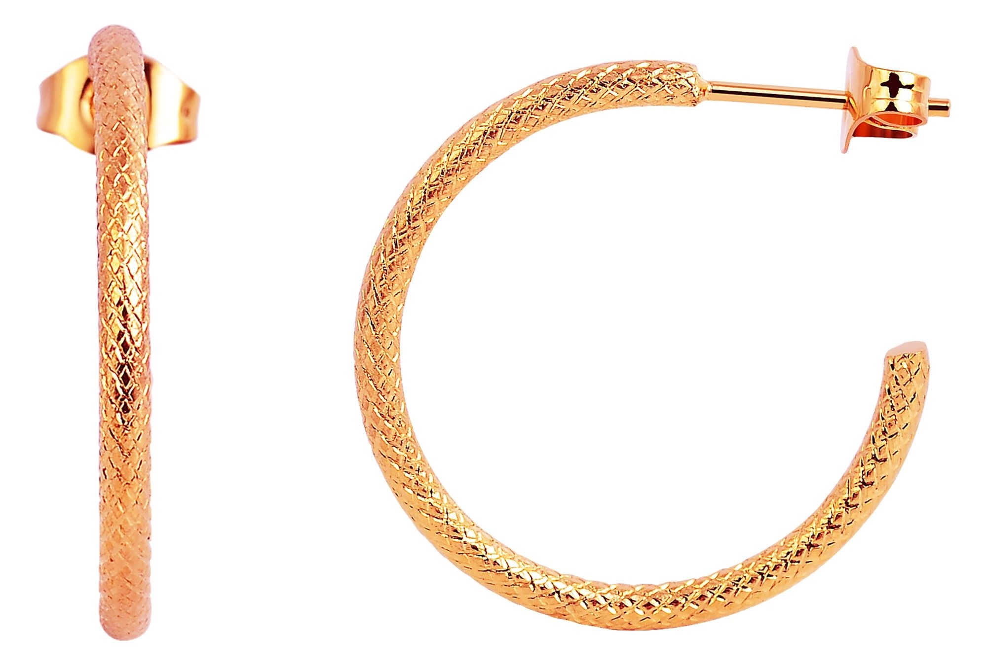 Adelia´s Paar Creolen »Damen Ohrringe – Creole aus Edelstahl« Zum Verschenken – ideal zum Valentinstag